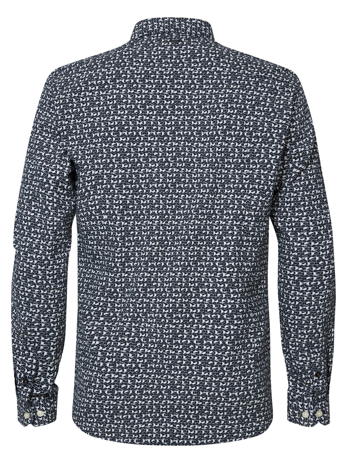 Petrol Industries Men Shirt Long Sleeve AOP Midnight Navy5152 2900142728023