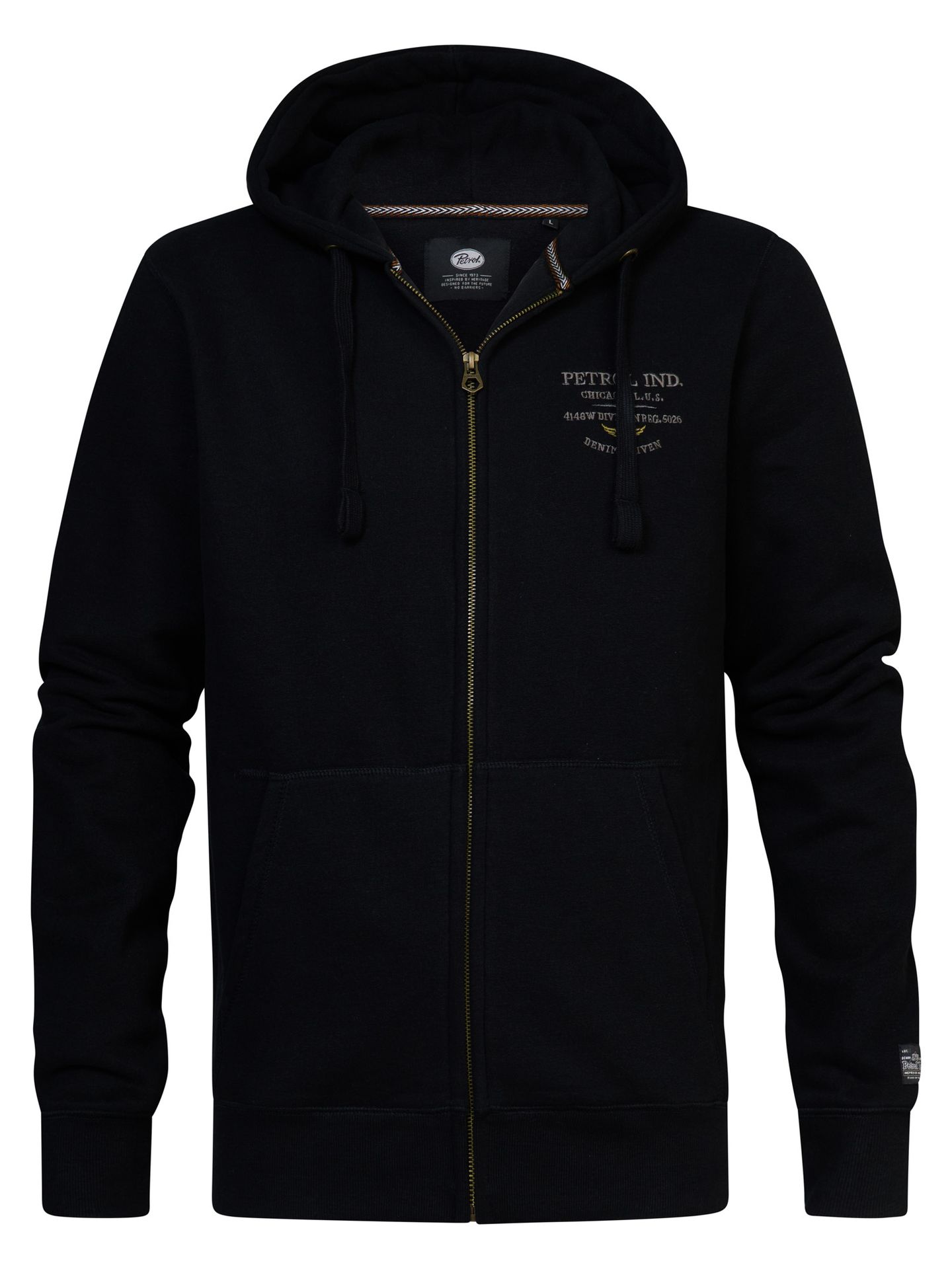 Petrol Industries Men Sweater Hooded Zip Dark Black9091 00106041-EKA26002700000070