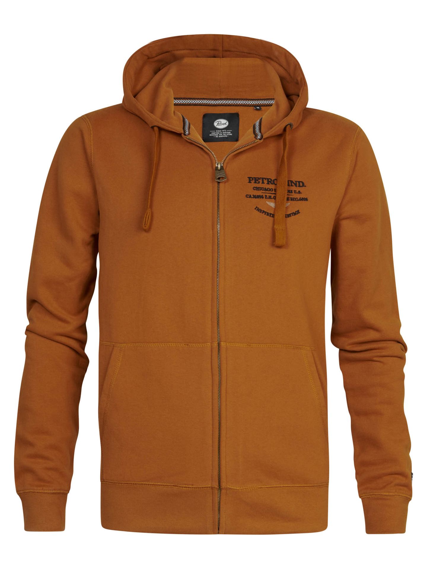 Petrol Industries Men Sweater Hooded Zip Almond2118 00106041-EKA26002700000071