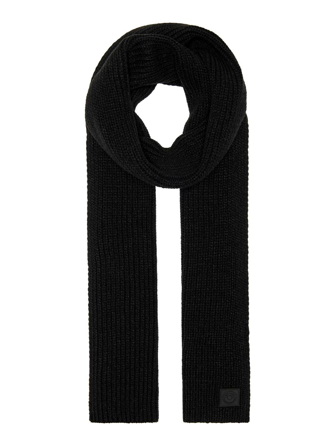 Only & Sons ONSEDGAR KNIT SCARF 0812 Black 2900150658015