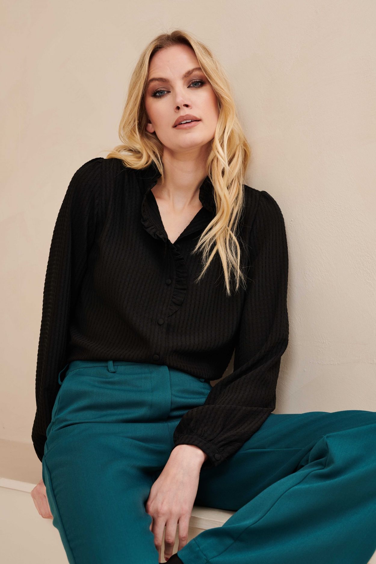 Lofty Manner Blouse Marieke 600 black 2900142822042
