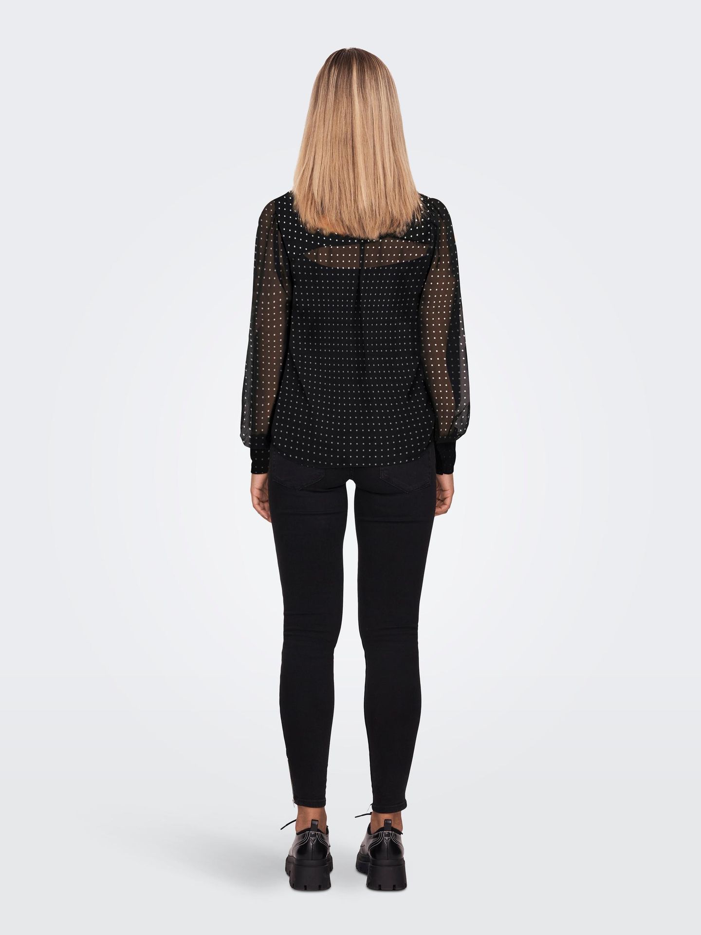 Only ONLISABELLA LS SHIRT WVN Black/Monochrome leafy 2900142846031