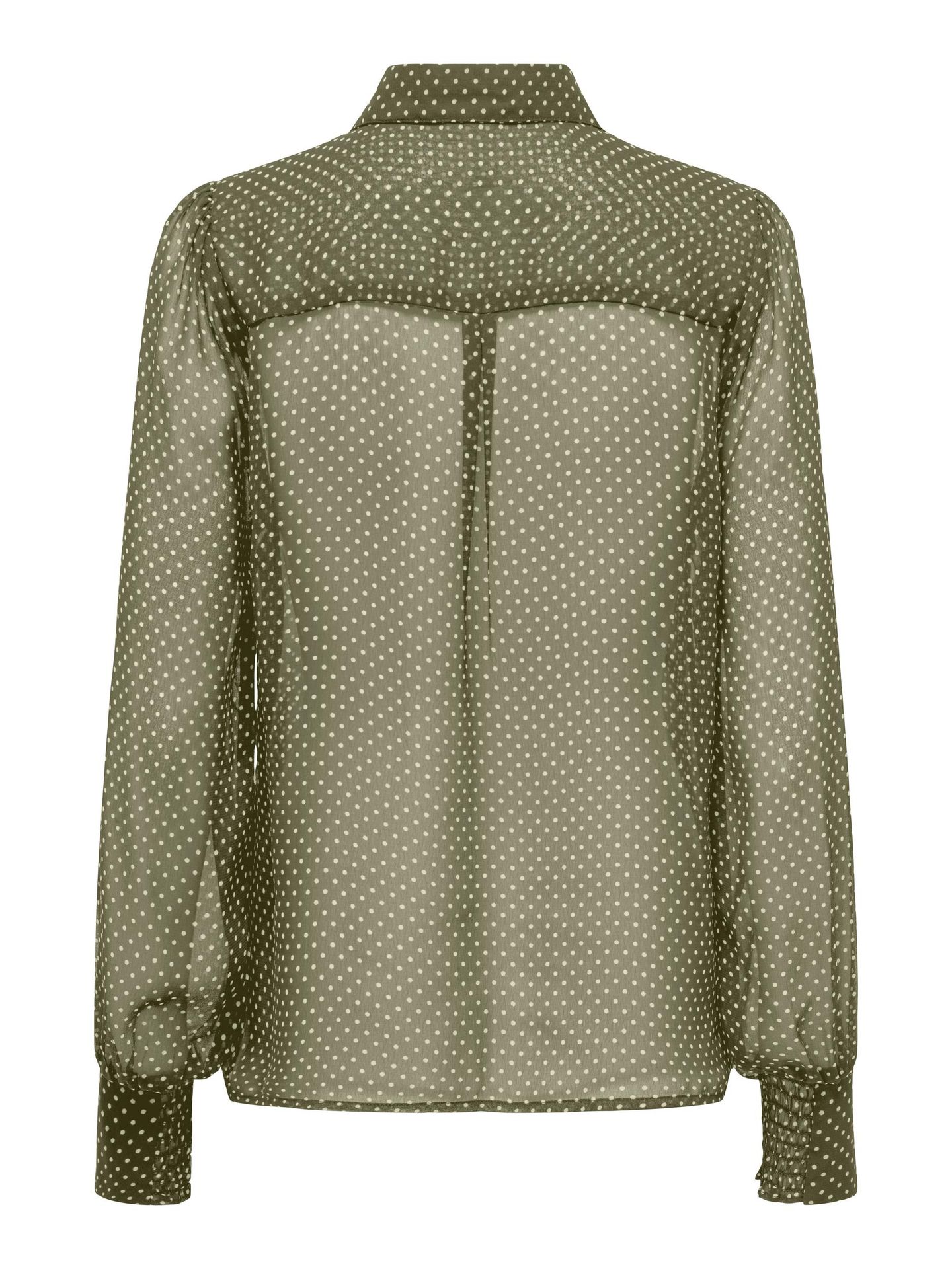 Only ONLISABELLA LS SHIRT WVN Winter Moss/w. white dots 2900142847038