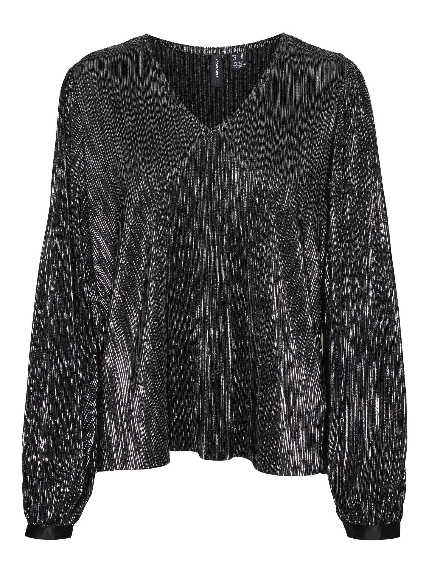 Vero Moda VMELLA L/S TOP JRS BTQ Black 00106646-EKA26011400000025