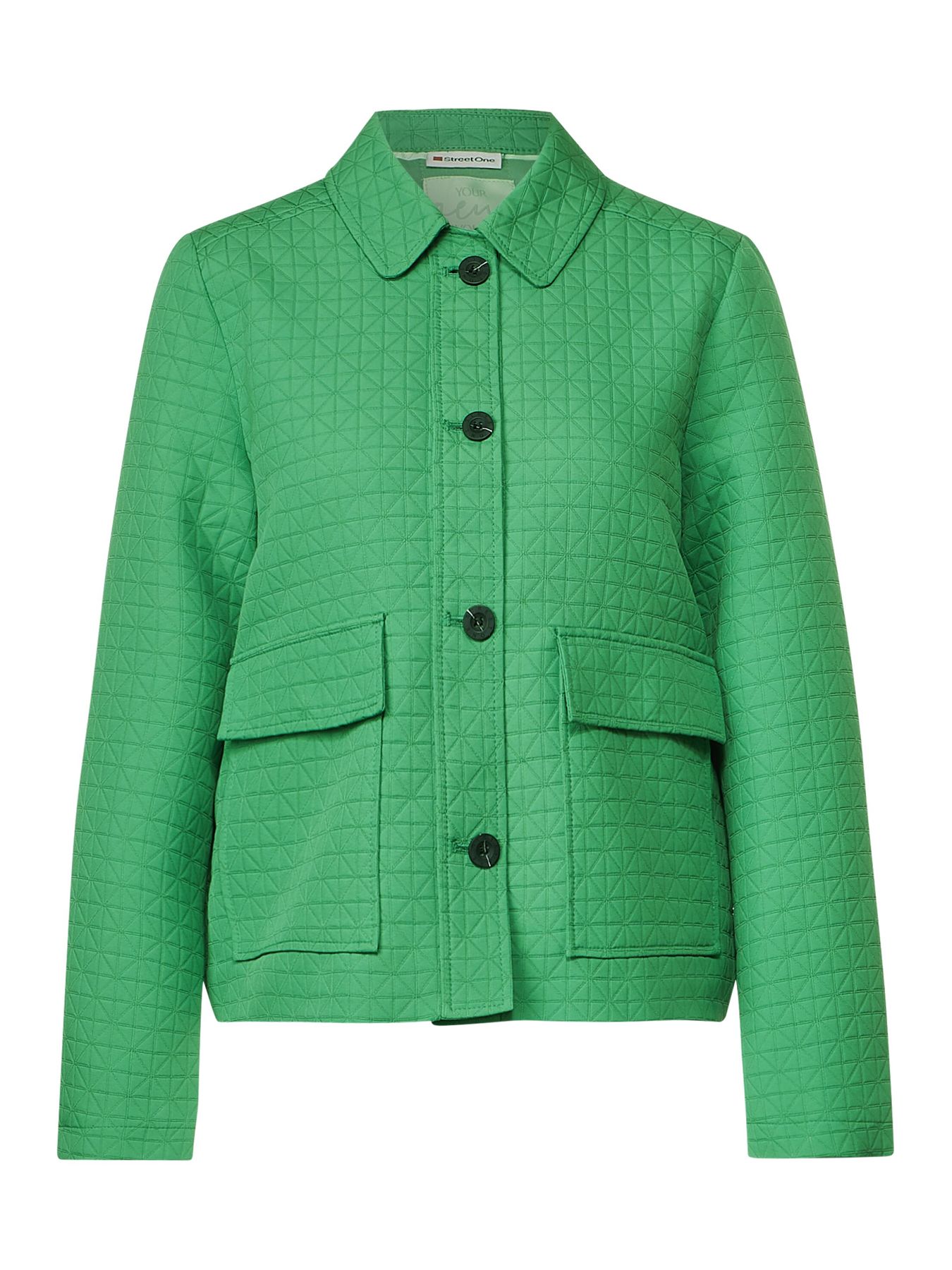 Street-One Short quilted jacket GREEN 00106663-GRE