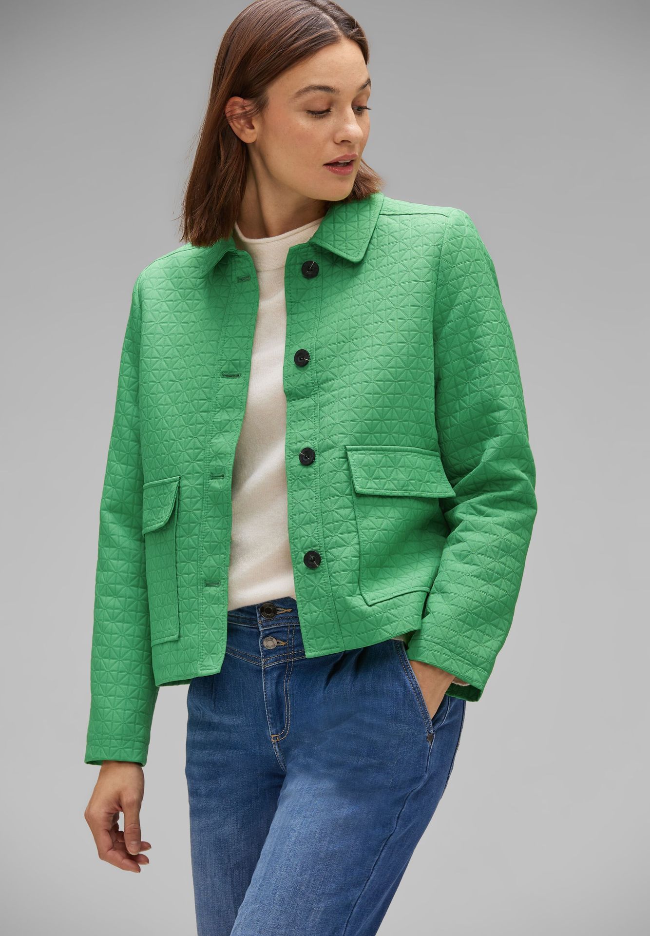 Street-One Short quilted jacket GREEN 2900143909131