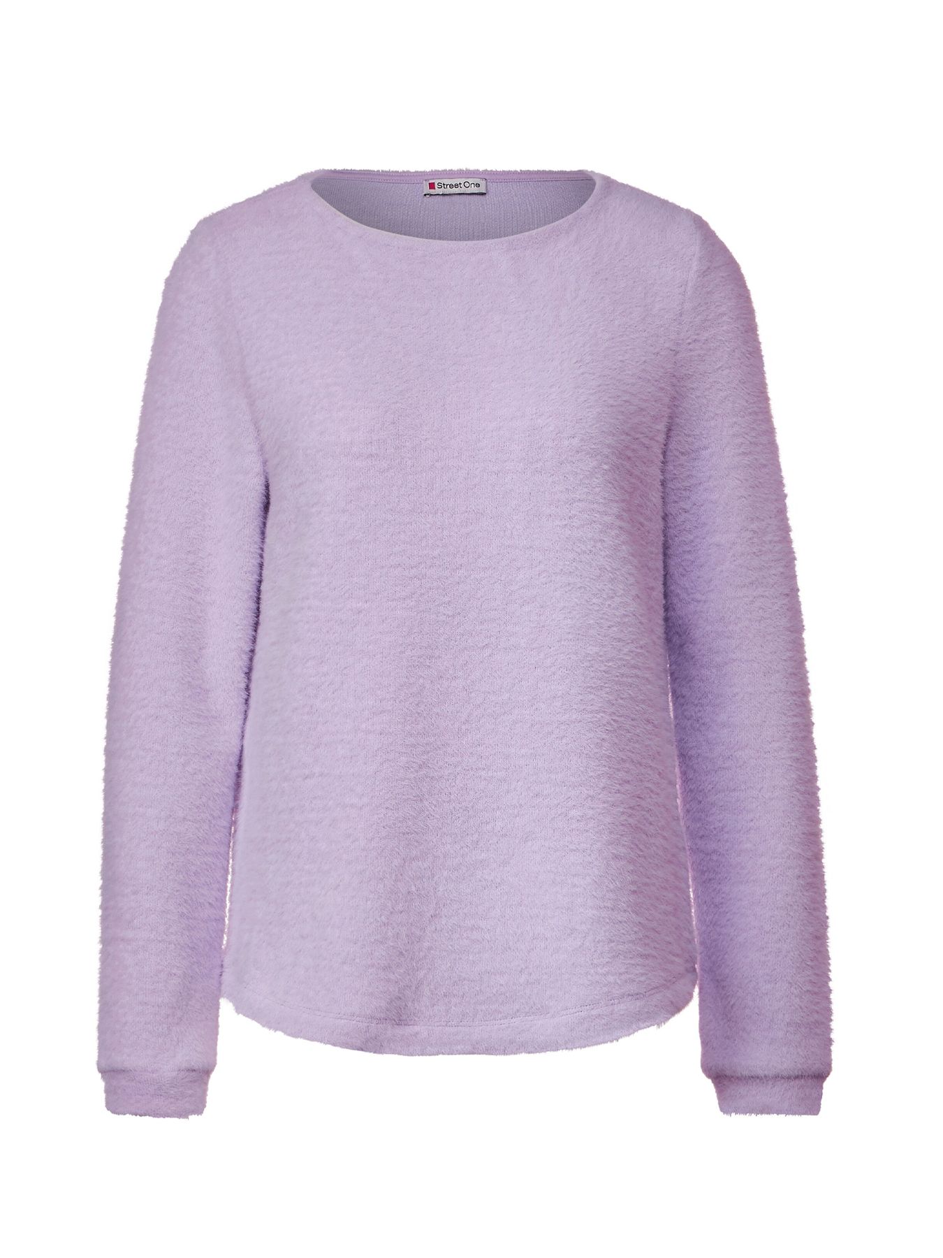 Street-One Soft fluffy u-boat shirt Lila 00106664-P5