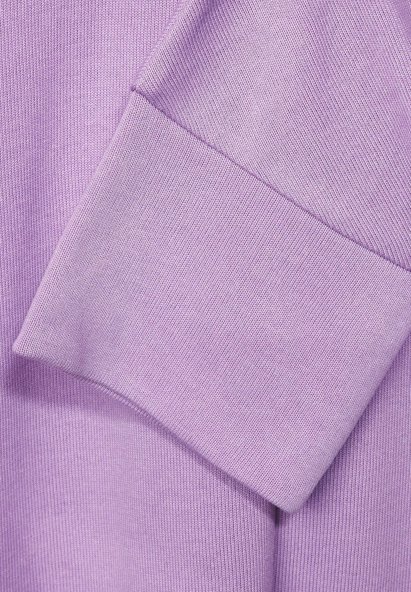 Street-One Basic knit look shirt Lila 2900143921133