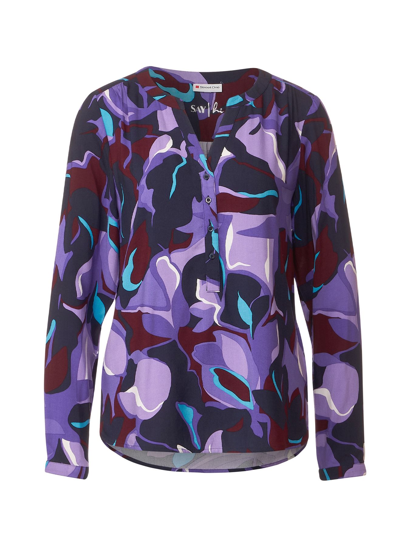 Street-One Ltd qr style bamika print Lila 00106673-P5