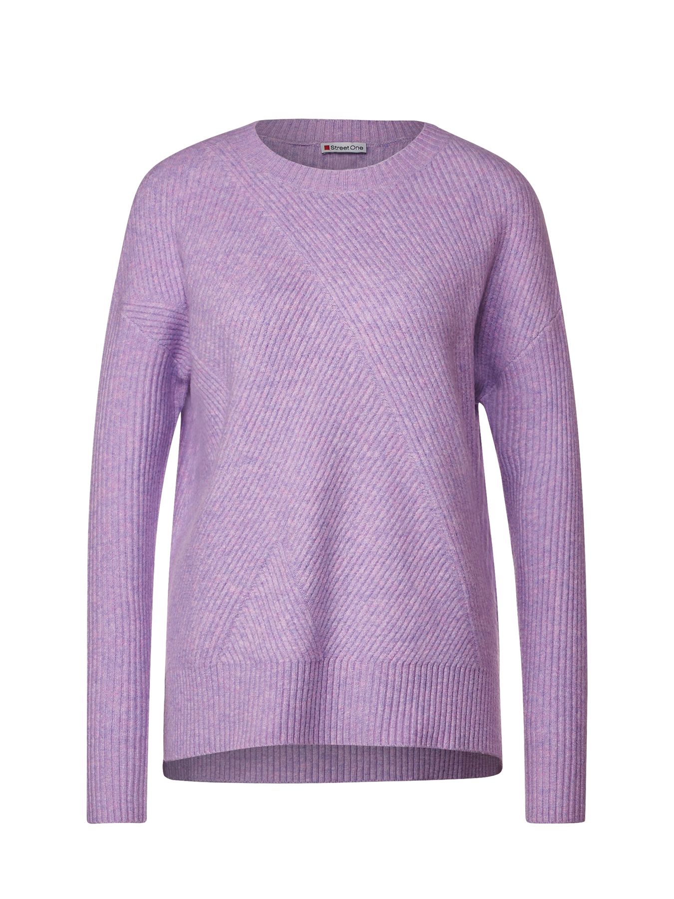 Street-One Ltd qr round neck sweater Lila 00106707-P5