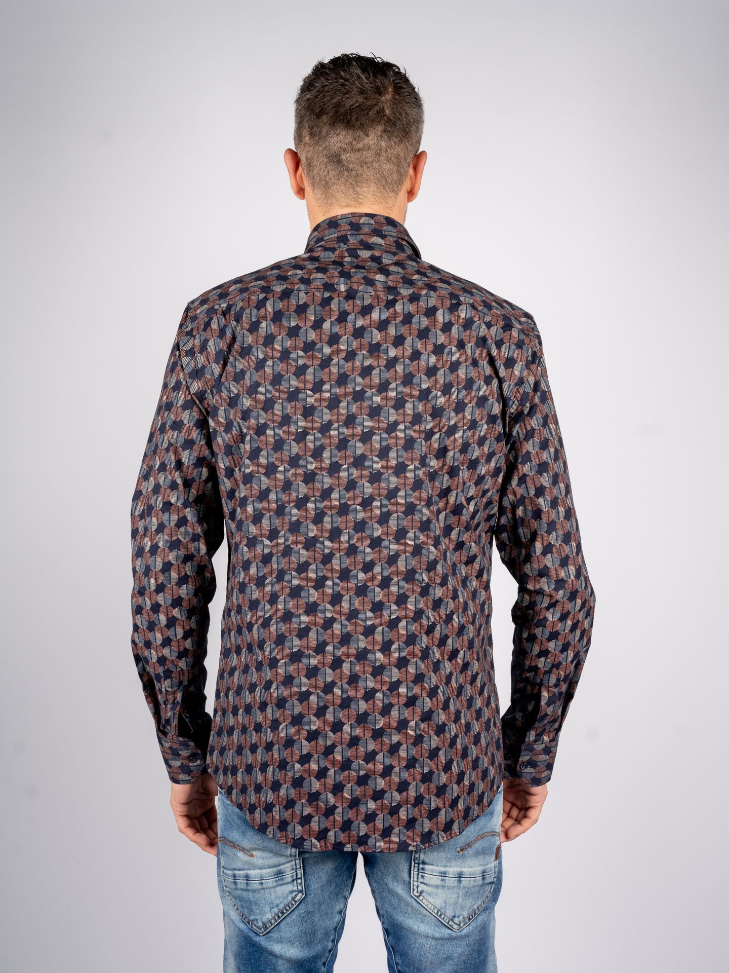 Napoli Uomo 153573/11 Overhemd Marine 2900144147099