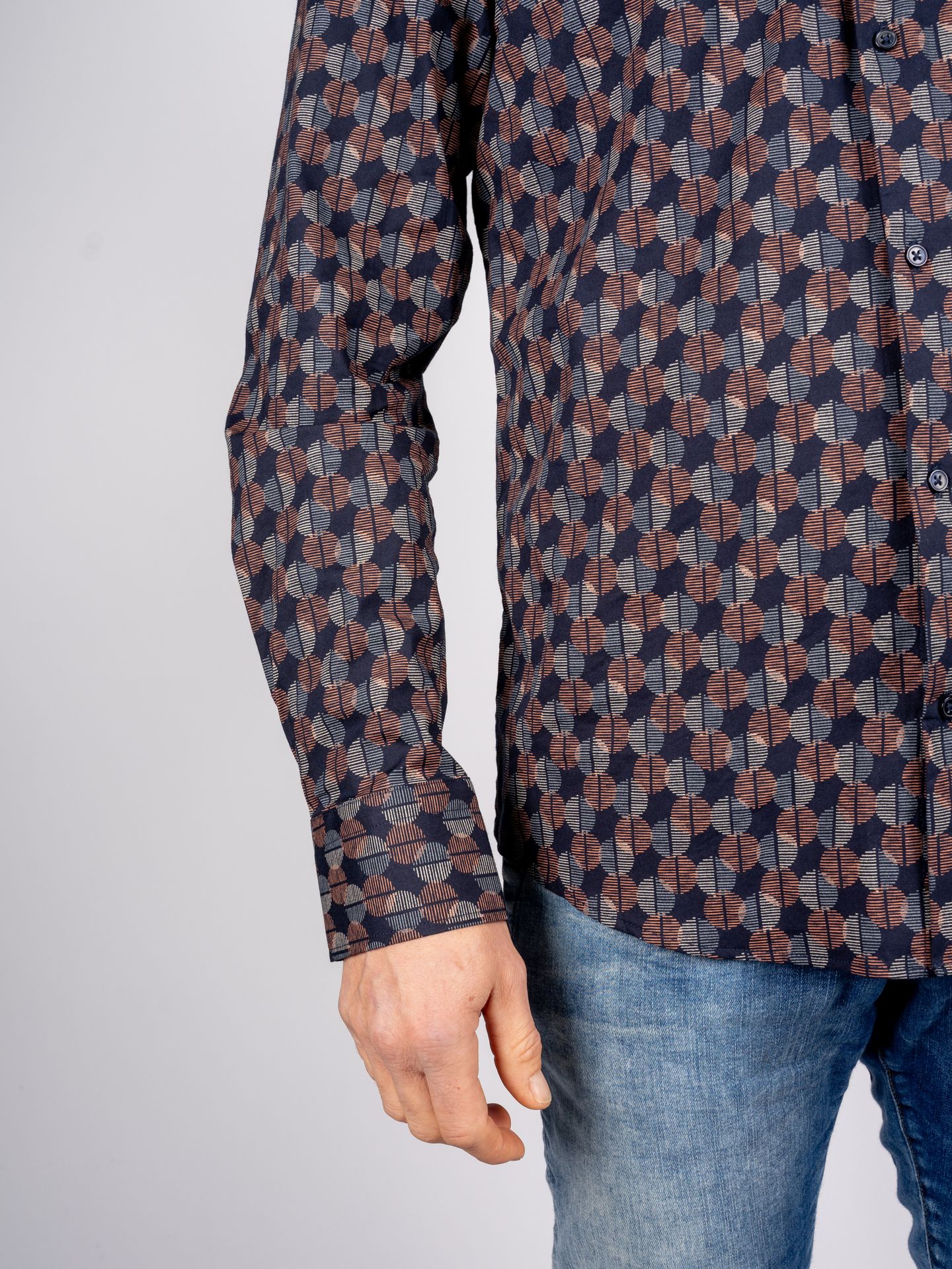 Napoli Uomo 153573/11 Overhemd Marine 2900144147099