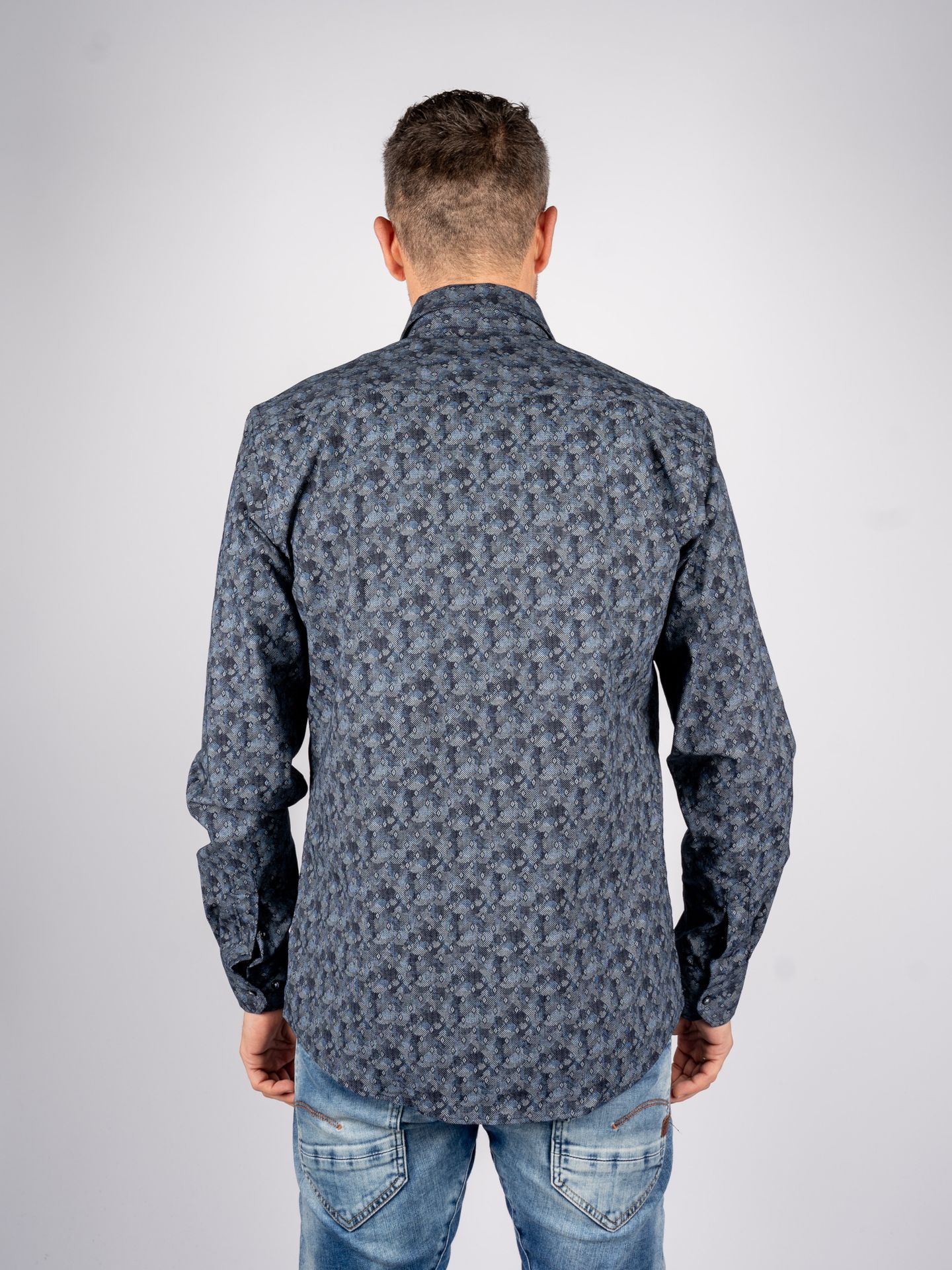 Napoli Uomo 172900/19 Overhemd Marine 2900144149093