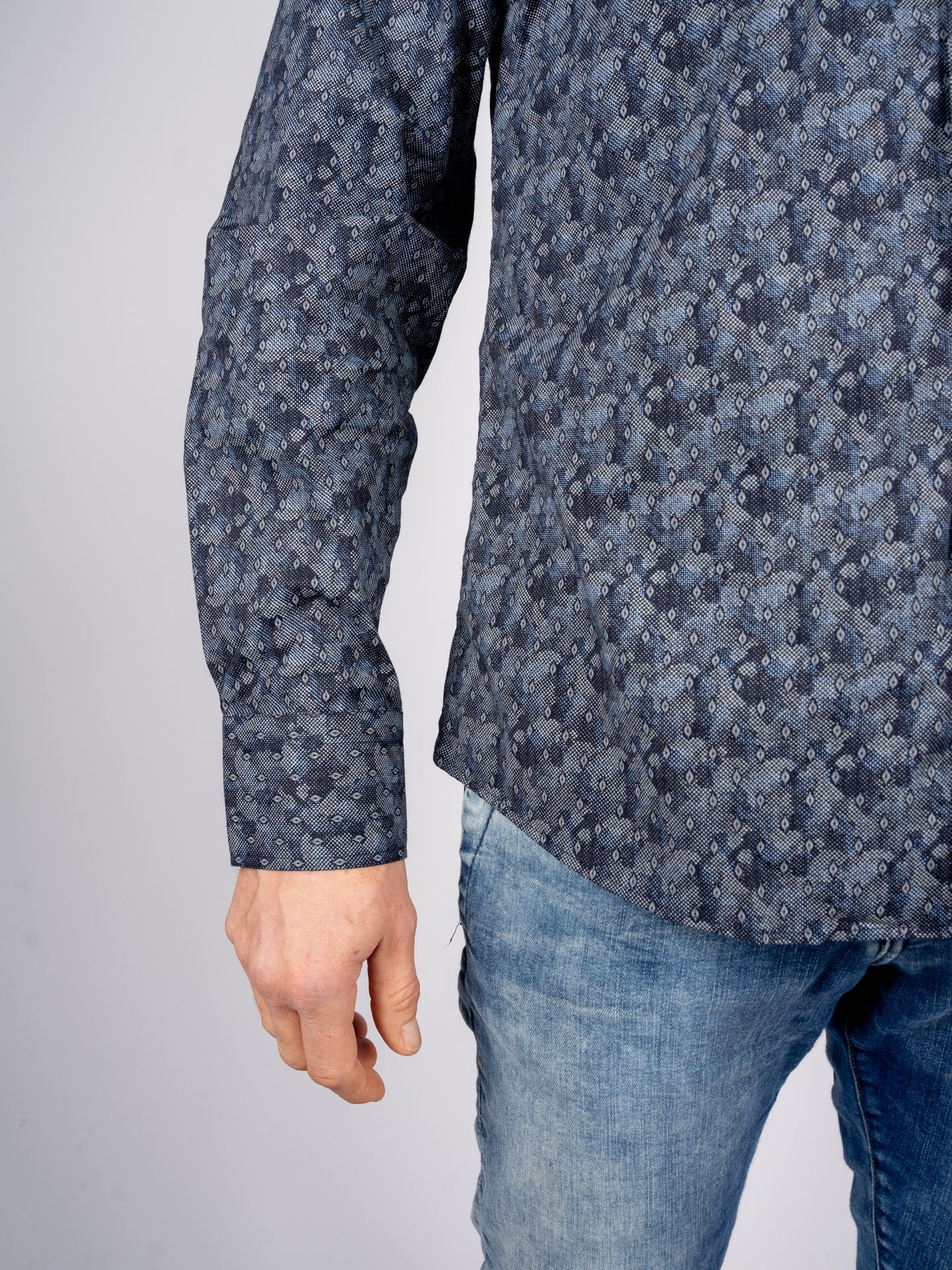 Napoli Uomo 172900/19 Overhemd Marine 2900144149093