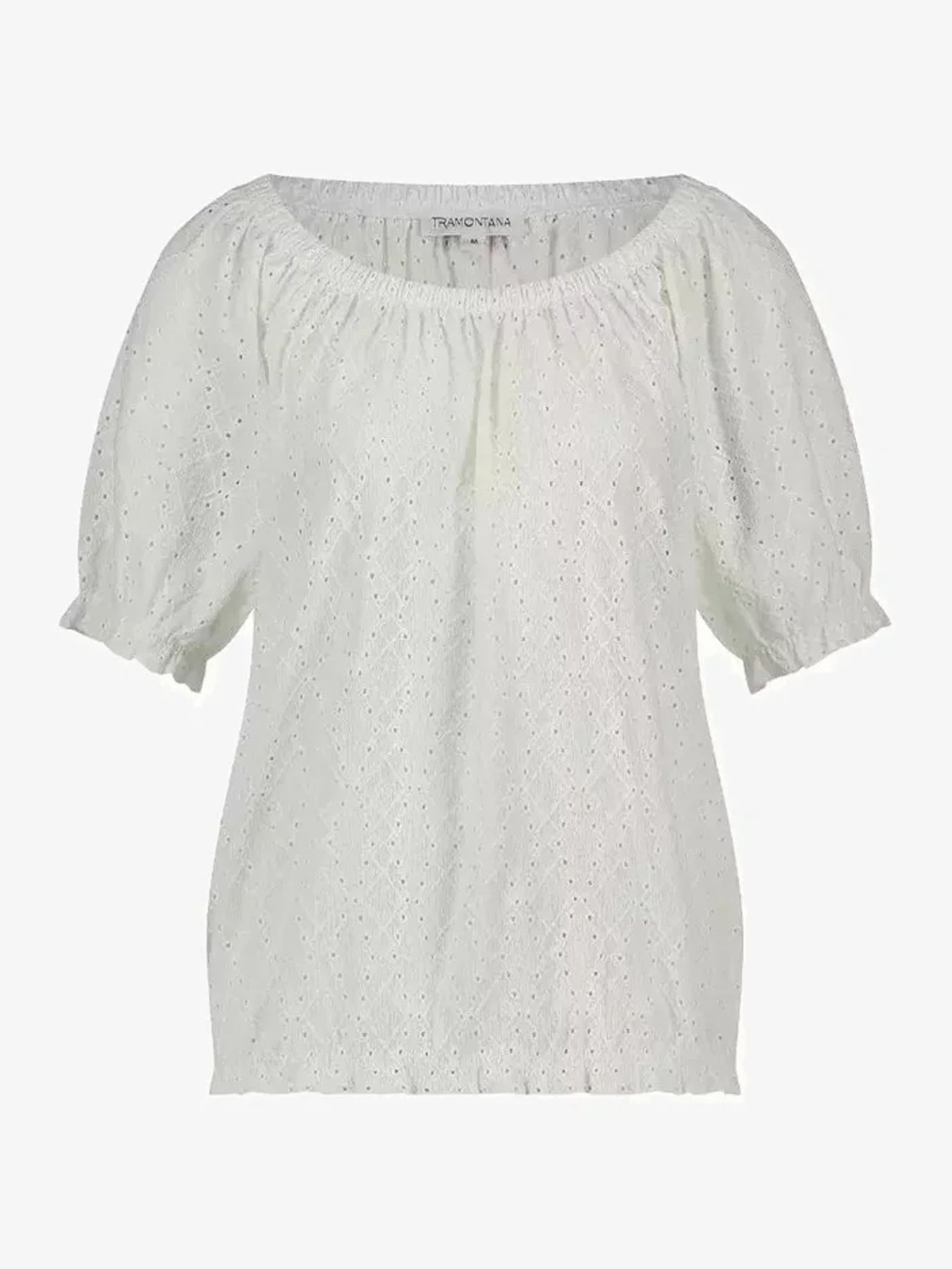 Tramontana Top Embroidery Stretch White 001000 2900144208042