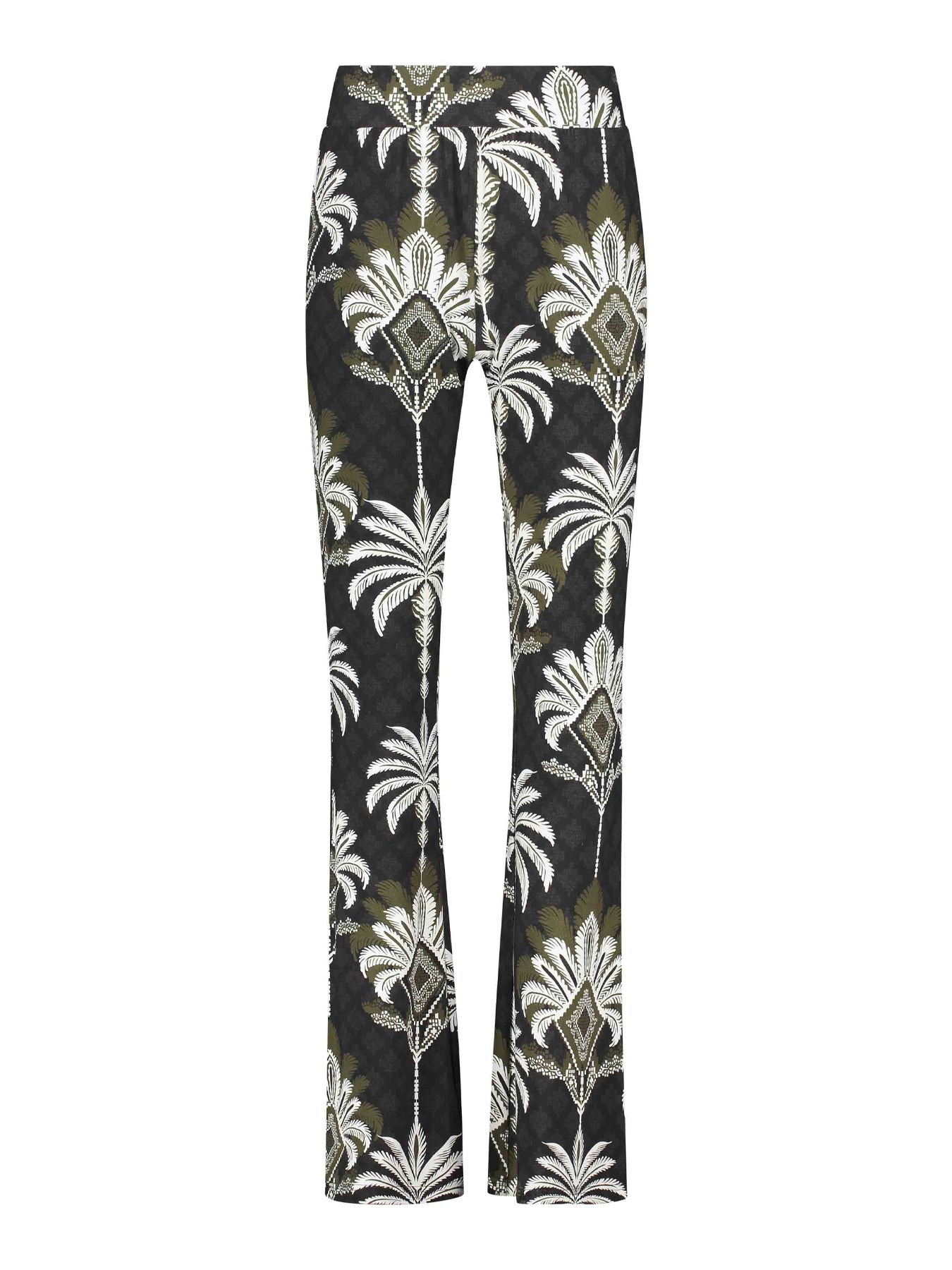 Tramontana Trousers Palm Print Blacks 009998 2900144209049