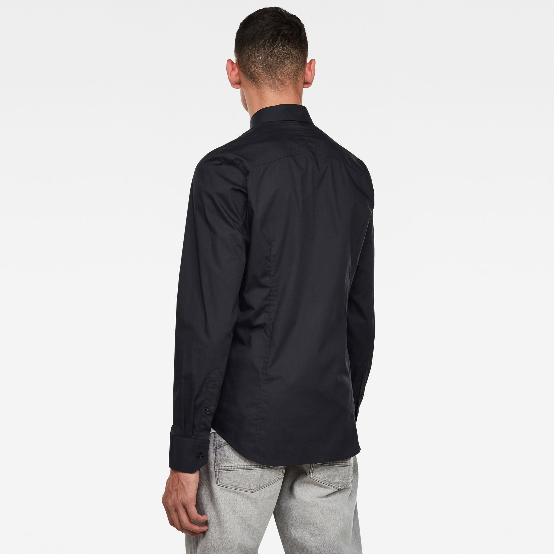 G-star Raw Dressed Super Slim Shirt l\s 6484 dk black 2900144643089