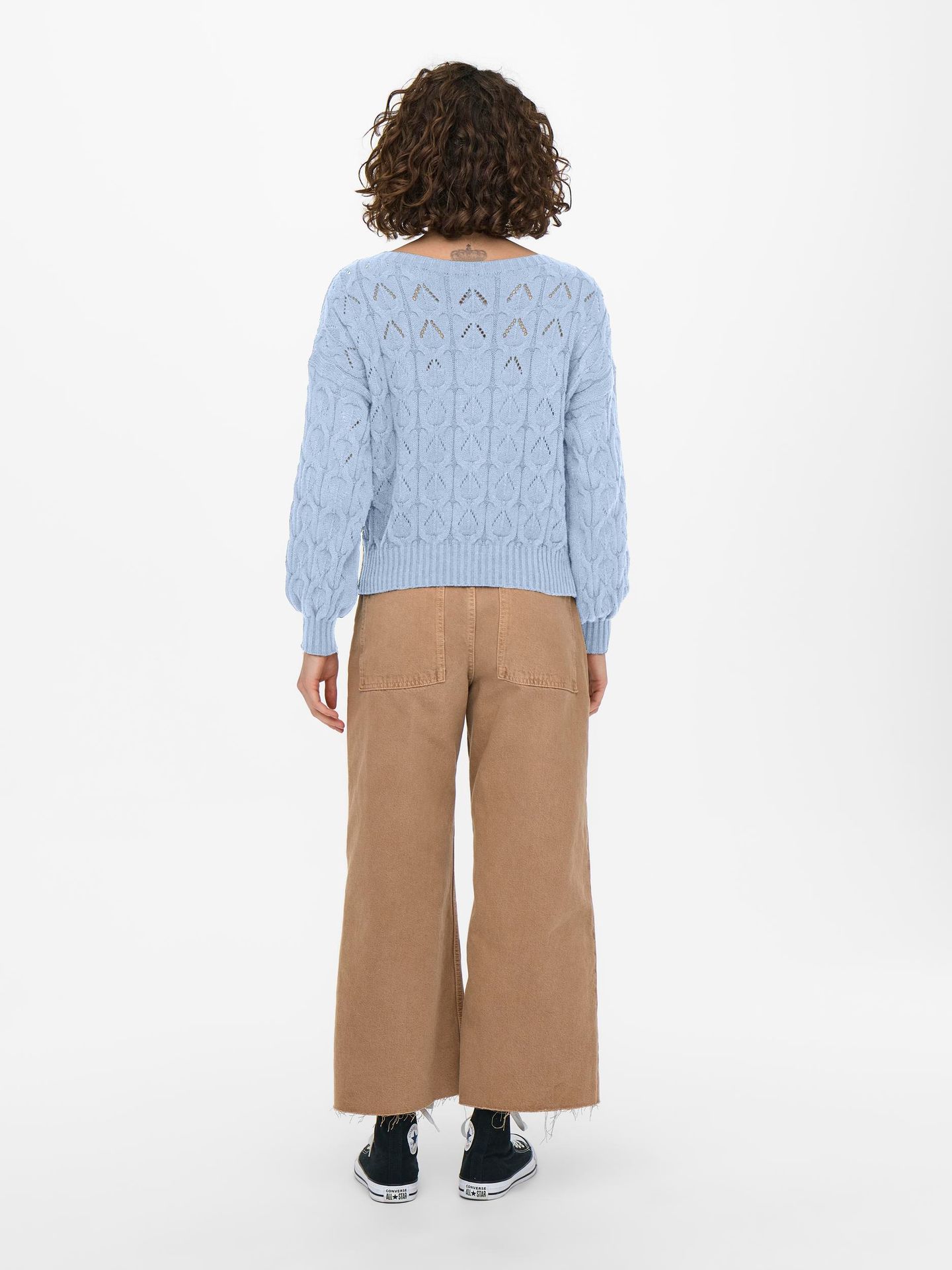 Only ONLBRYNN LIFE STRUCTURE L/S PUL KNT Skyway/Melange 2900144751043 Only ONLBRYNN LIFE STRUCTURE L/S PUL KNT Skyway/Melange 2900144751043