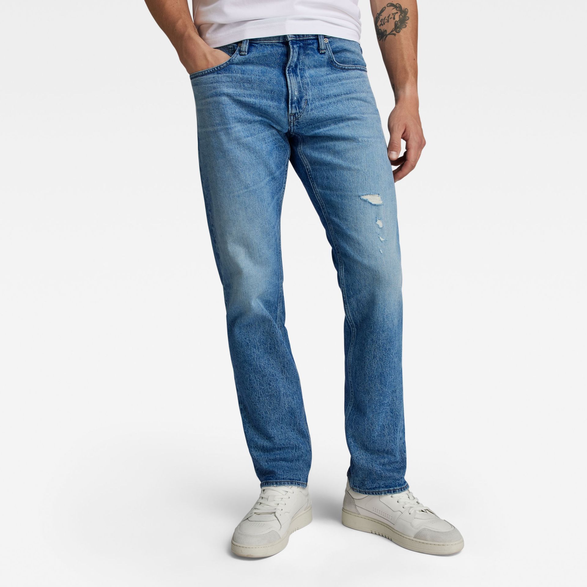 G-star Raw Mosa Straight G347 sun faded blue donau 2900144783464