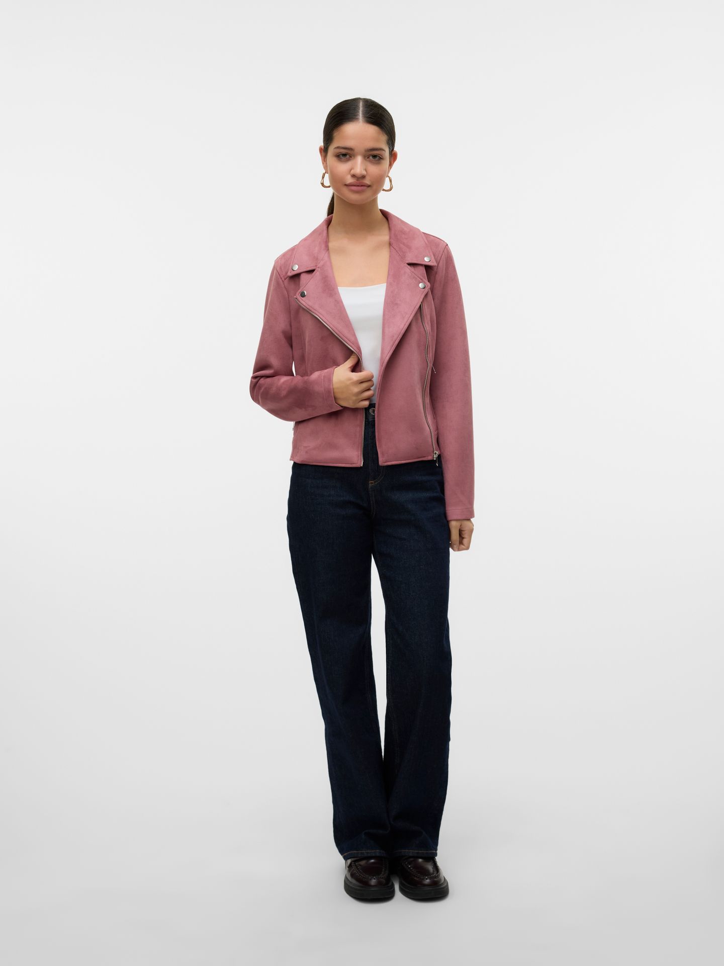 Vero Moda VMJOSE SHORT FAUX SUEDE JACKET GA N Nostalgia Rose 2900153377043 Vero Moda VMJOSE SHORT FAUX SUEDE JACKET GA N Nostalgia Rose 2900153377043