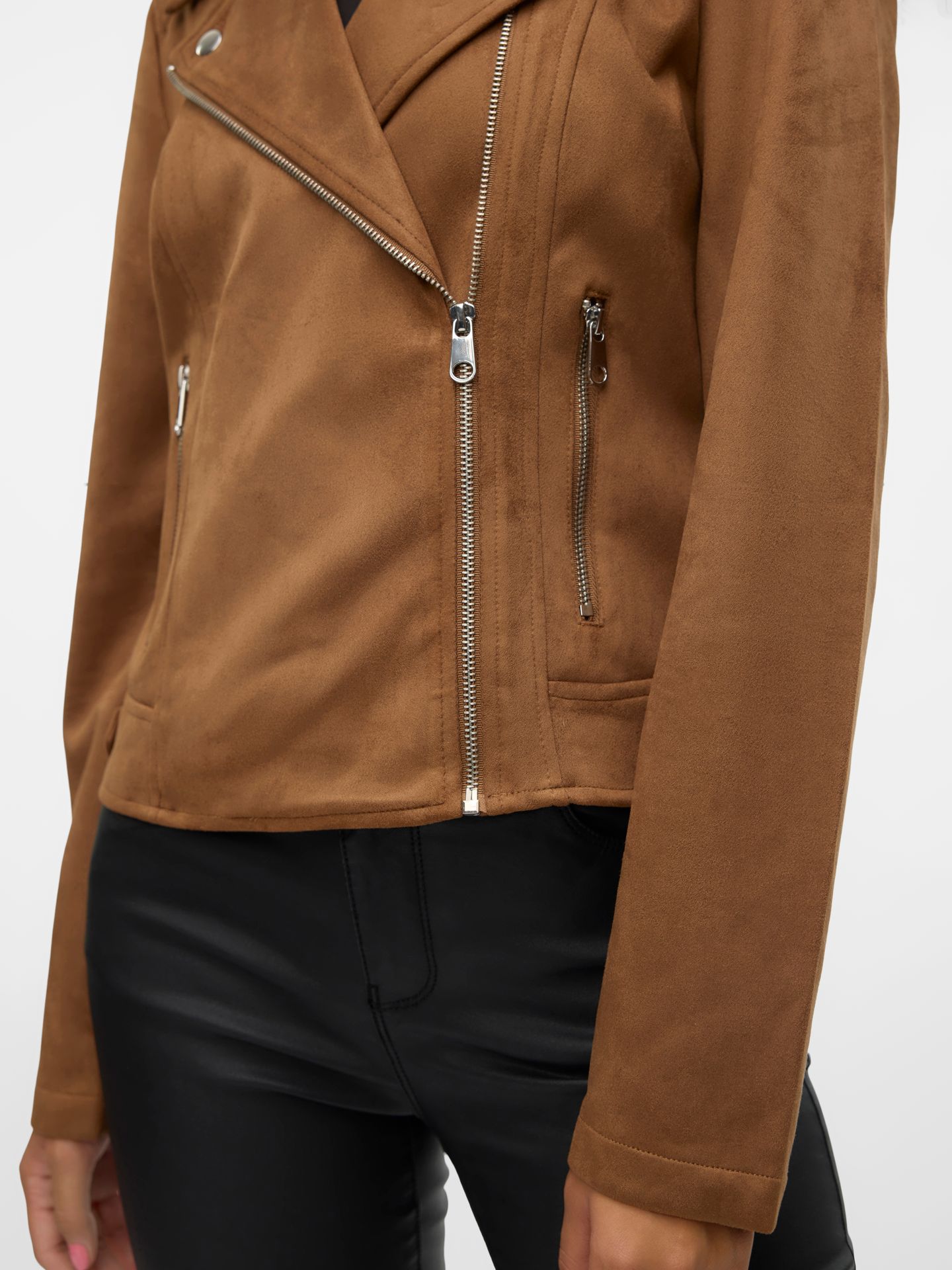 Vero Moda VMJOSE SHORT FAUX SUEDE JACKET GA N Cognac 2900149226058