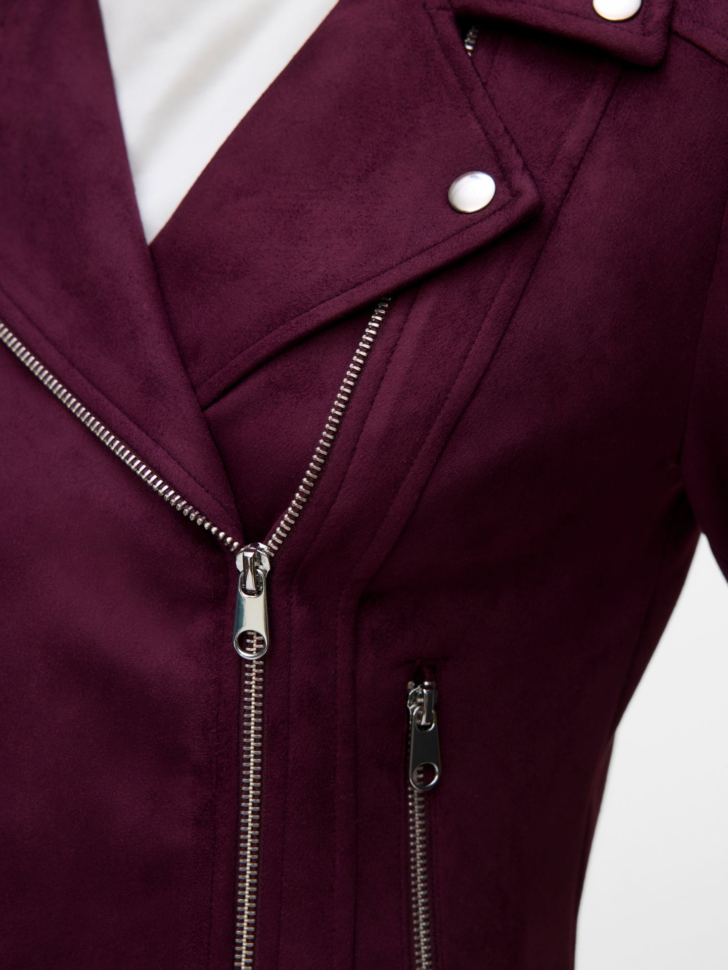 Vero Moda VMJOSE SHORT FAUX SUEDE JACKET GA N Winetasting 2900168908034