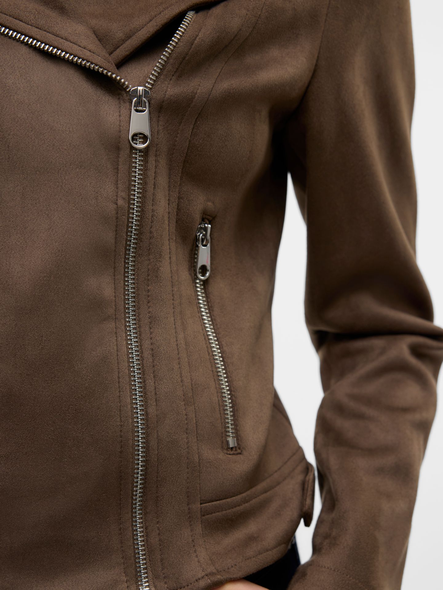Vero Moda VMJOSE SHORT FAUX SUEDE JACKET GA N Chocolate Chip 2900168897048