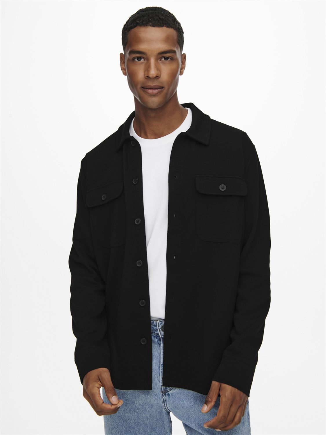 Only & Sons ONSNEWKODYL OVERSHIRT SWEAT NOOS Black 2900151564018 Only & Sons ONSNEWKODYL OVERSHIRT SWEAT NOOS Black 2900151564018