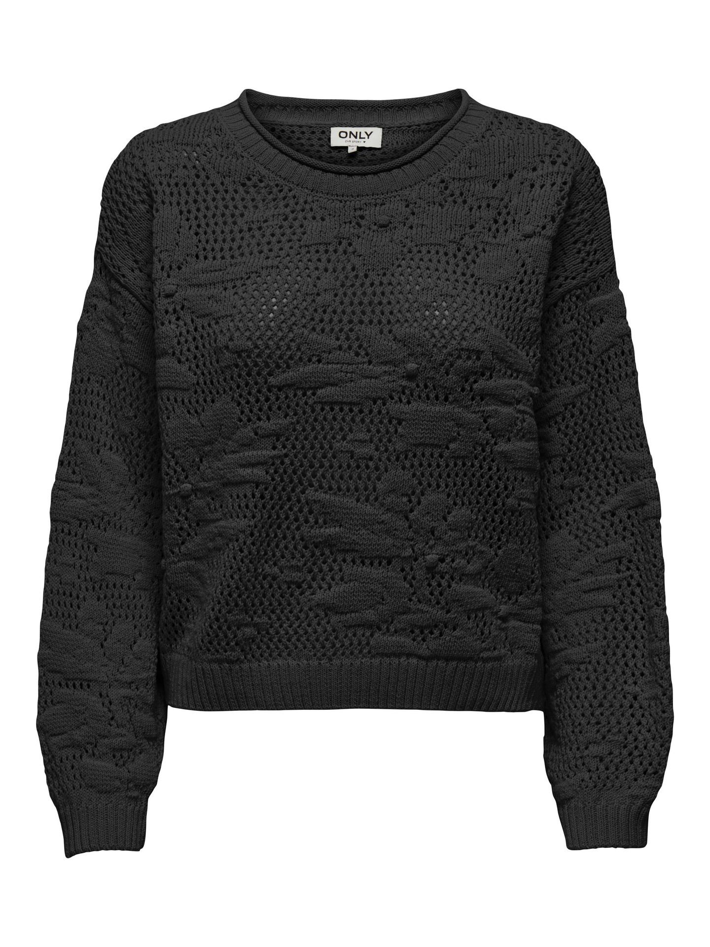 ONLCILLE LIFE LS STRUCTURE O-NECK C