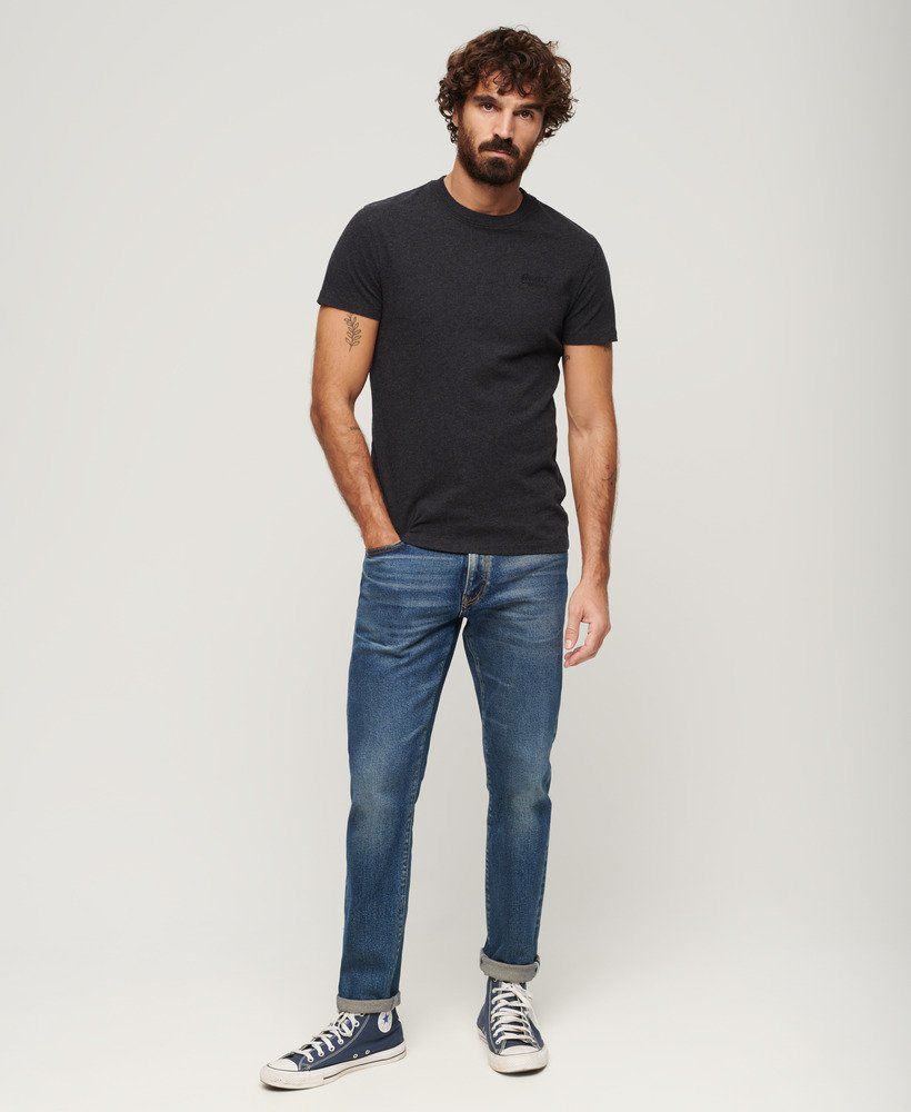 Superdry Essential logo emb tee Raven Black marl 2900145976087