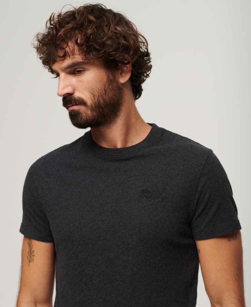 Superdry Essential logo emb tee Raven Black marl 2900145976087