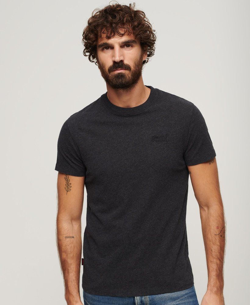 Superdry Essential logo emb tee Raven Black marl 2900145976087