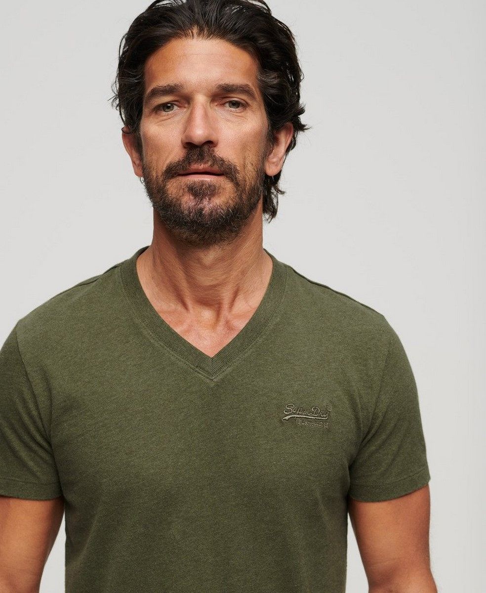 Superdry Essential logo emb vee tee Thrift 2900145155093