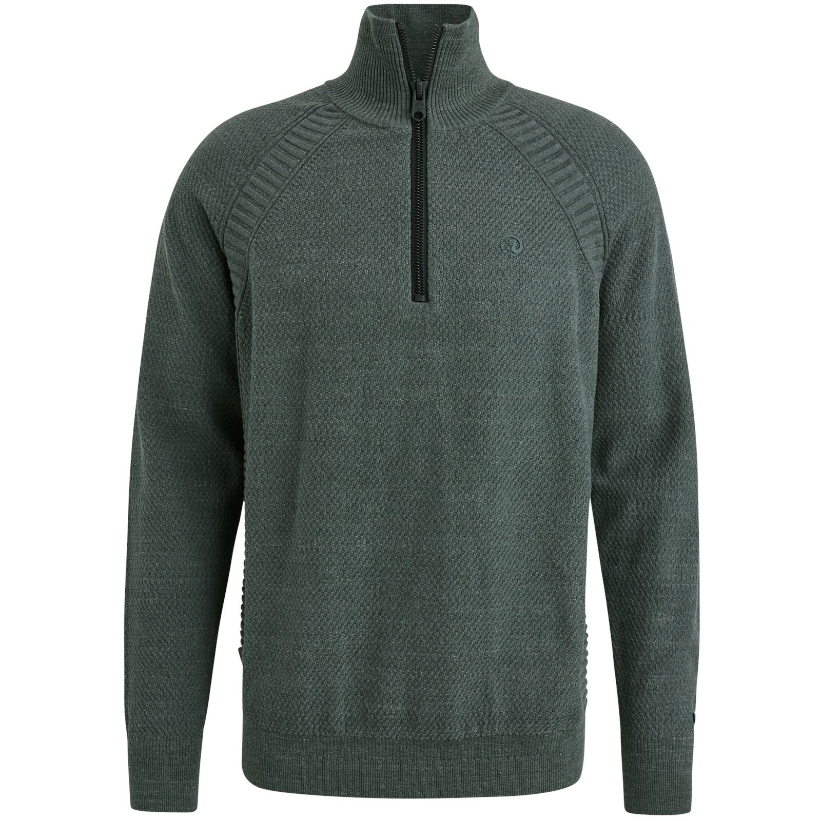 Half zip collar cotton heather pla