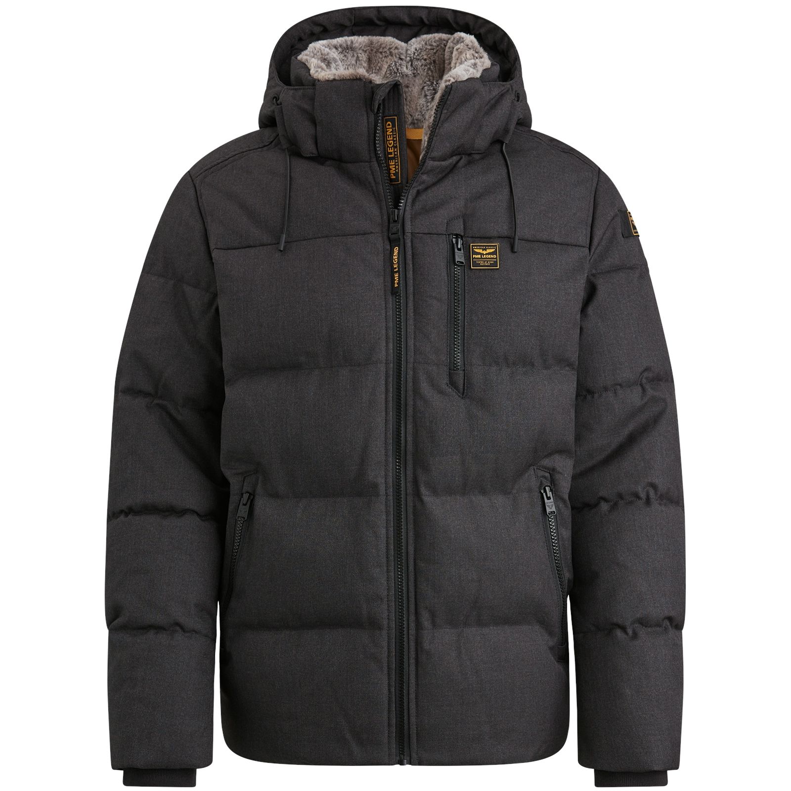 Pme Legend Semi long jacket YETCRAFT Melange Anthracite 00107403-9073