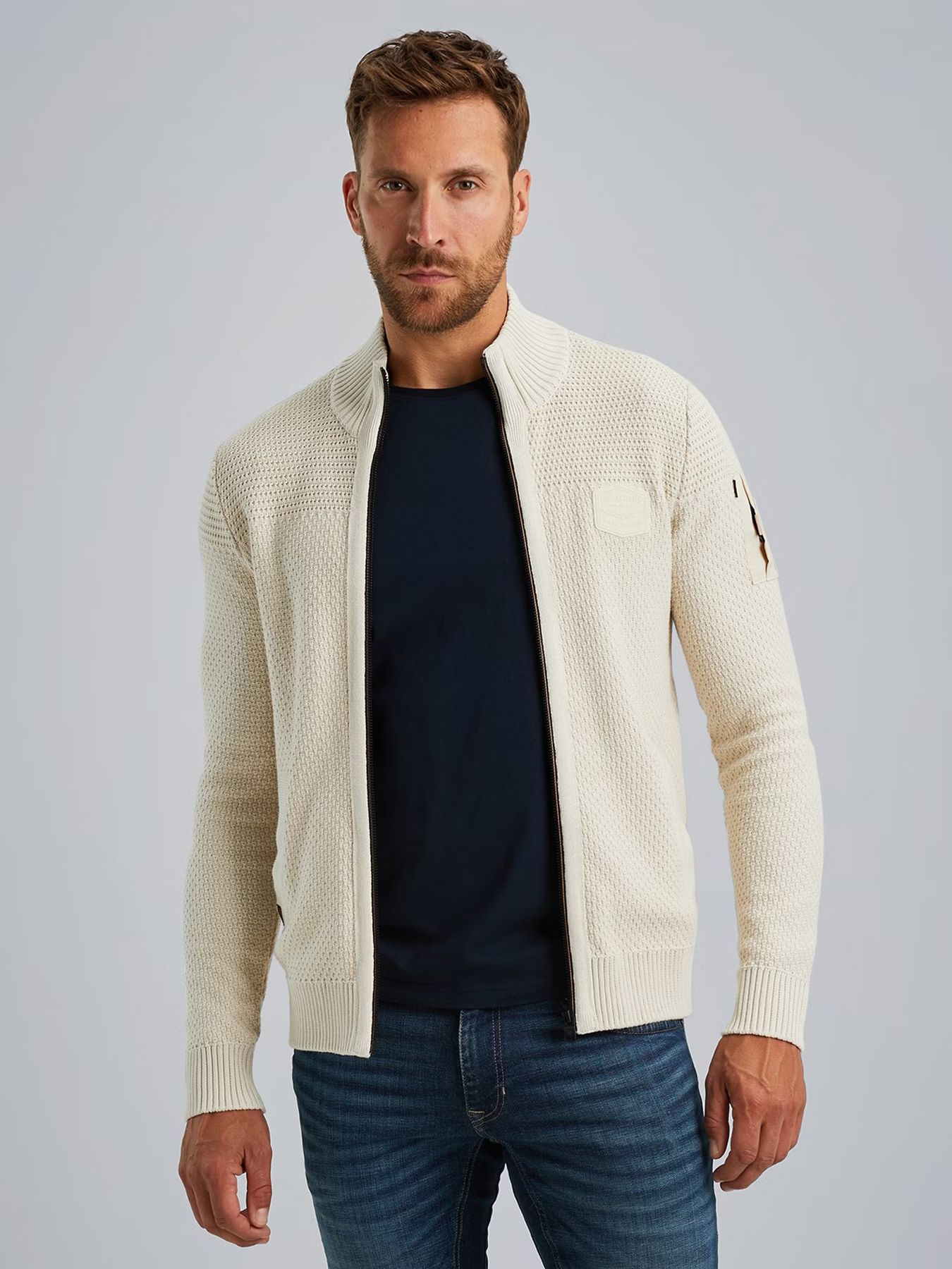 Zip jacket cotton structure