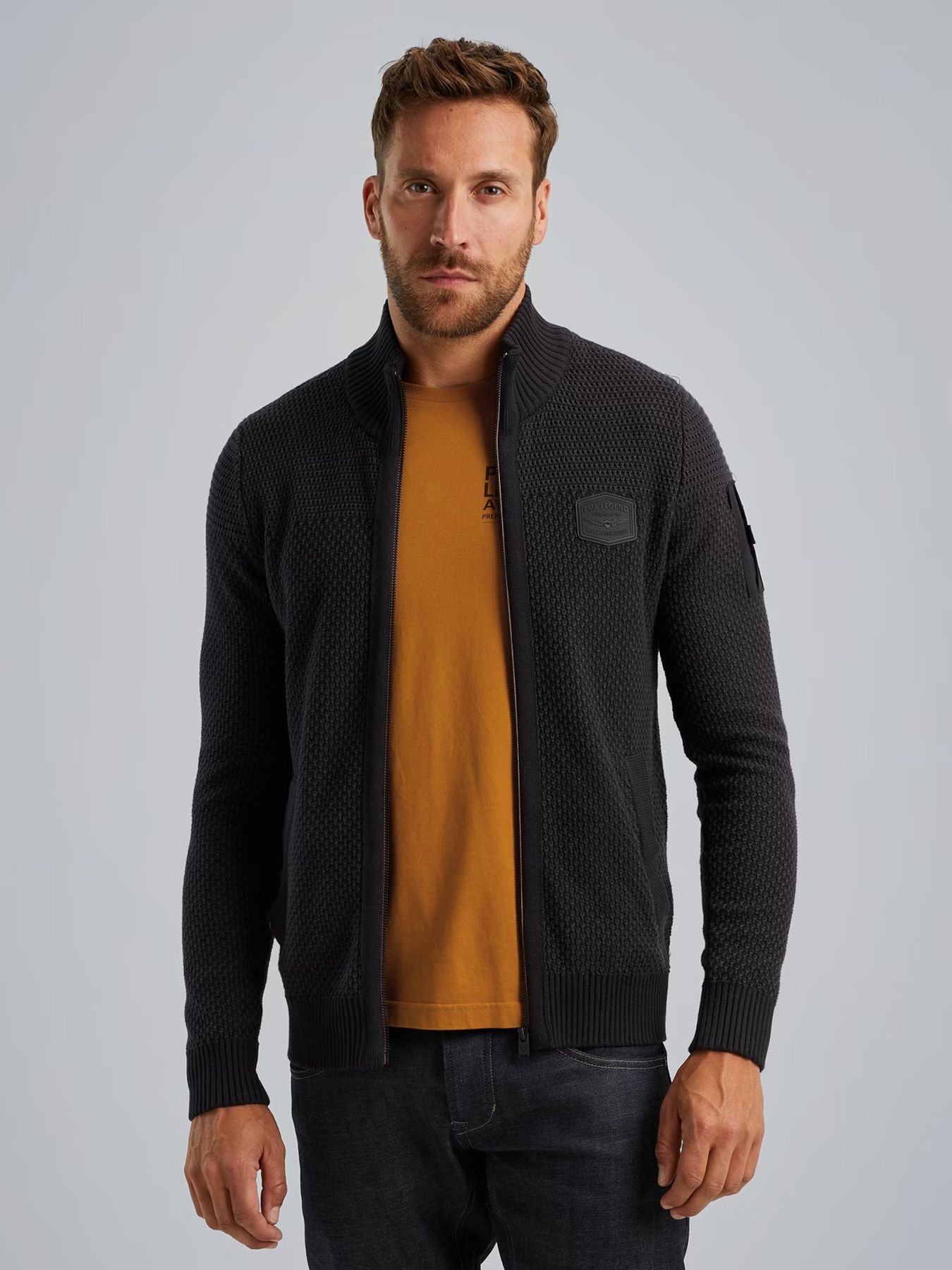 Zip jacket cotton structure