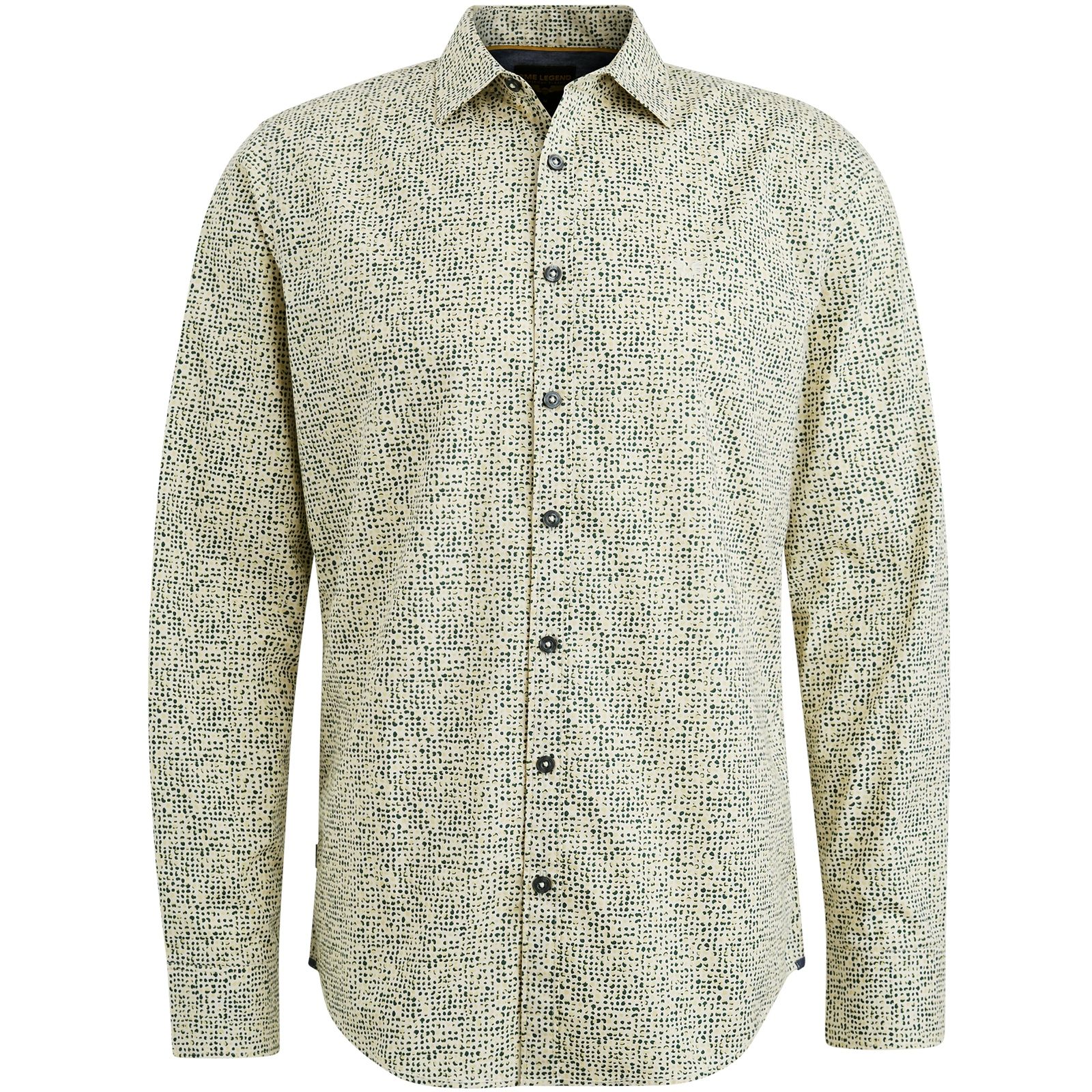 Pme Legend Long Sleeve Shirt Print On Poplin Birch 2900145490057