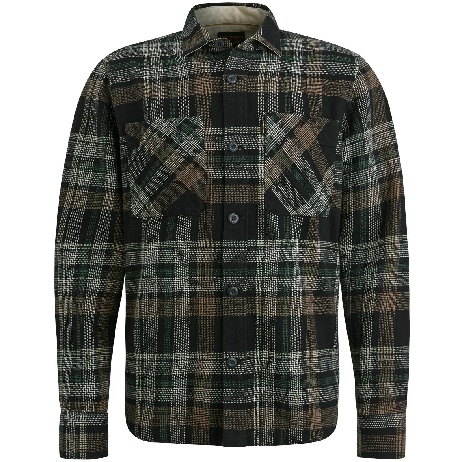 Pme Legend Long Sleeve Shirt Ctn Big Check Black Onyx 2900145493010