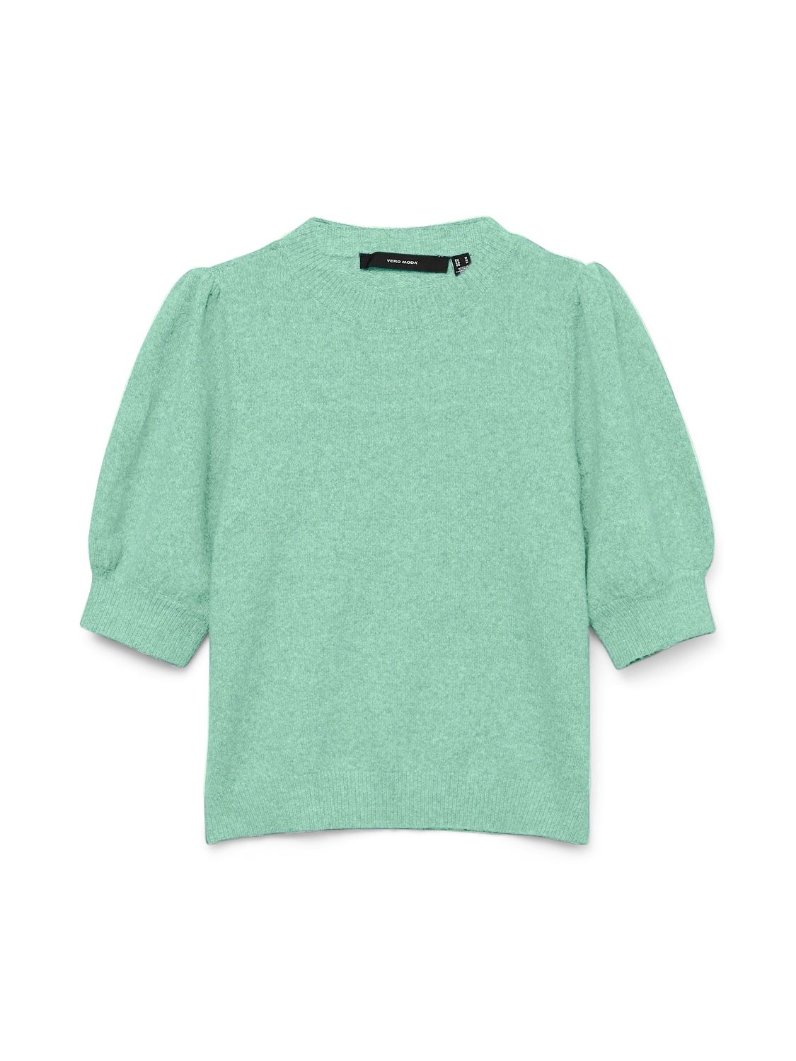 Vero Moda VMDOFFY 2/4 O-NECK PULLOVER GA NOOS Birds Egg Green/MELANGE 2900162782036