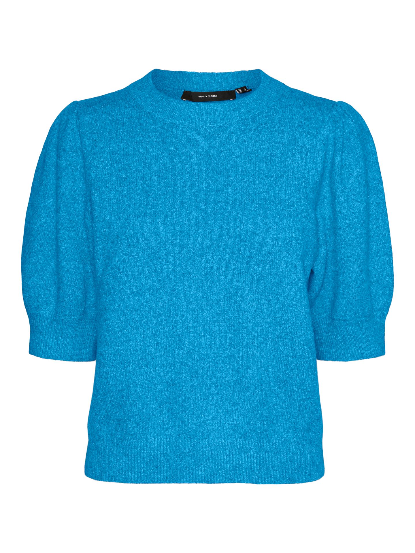 Vero Moda VMDOFFY 2/4 O-NECK PULLOVER GA NOOS Azure Blue/MELANGE 2900153529039