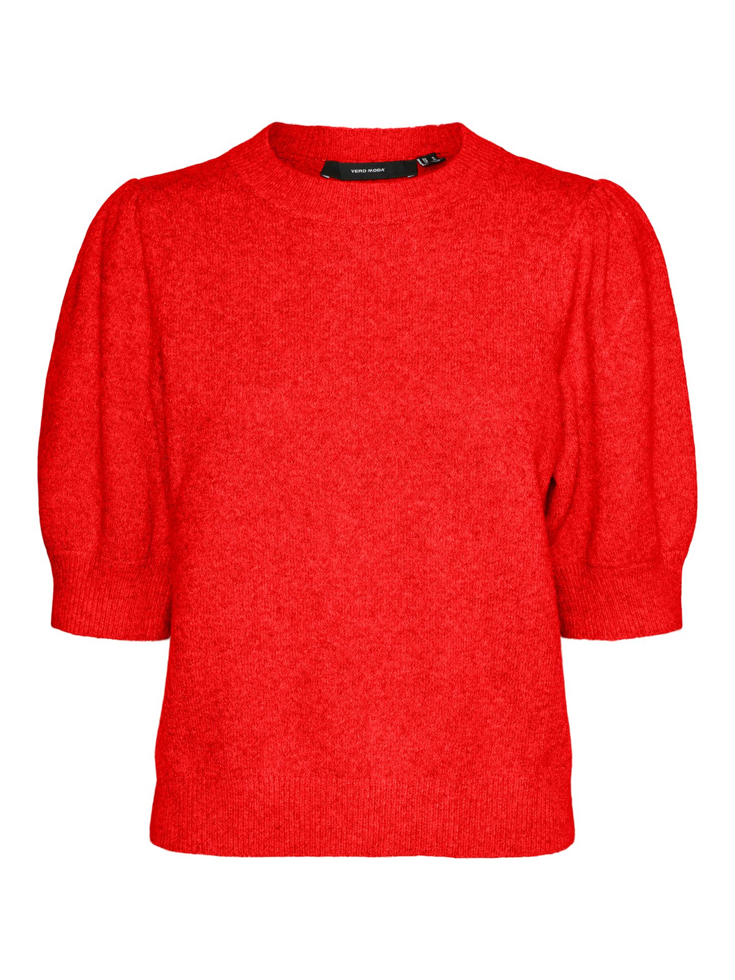 Vero Moda VMDOFFY 2/4 O-NECK PULLOVER GA NOOS Fiery Red/MELANGE 2900153528018