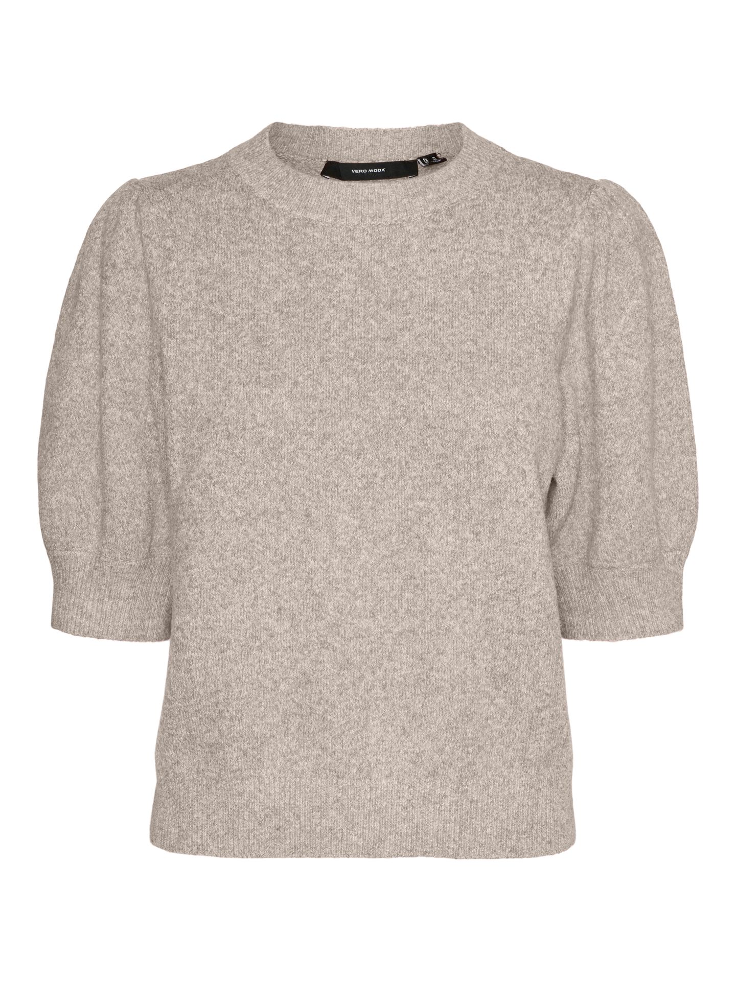 Vero Moda VMDOFFY 2/4 O-NECK PULLOVER GA NOOS Moon Rock/W. BLACK BOWS 00107516-EKA26011400002991