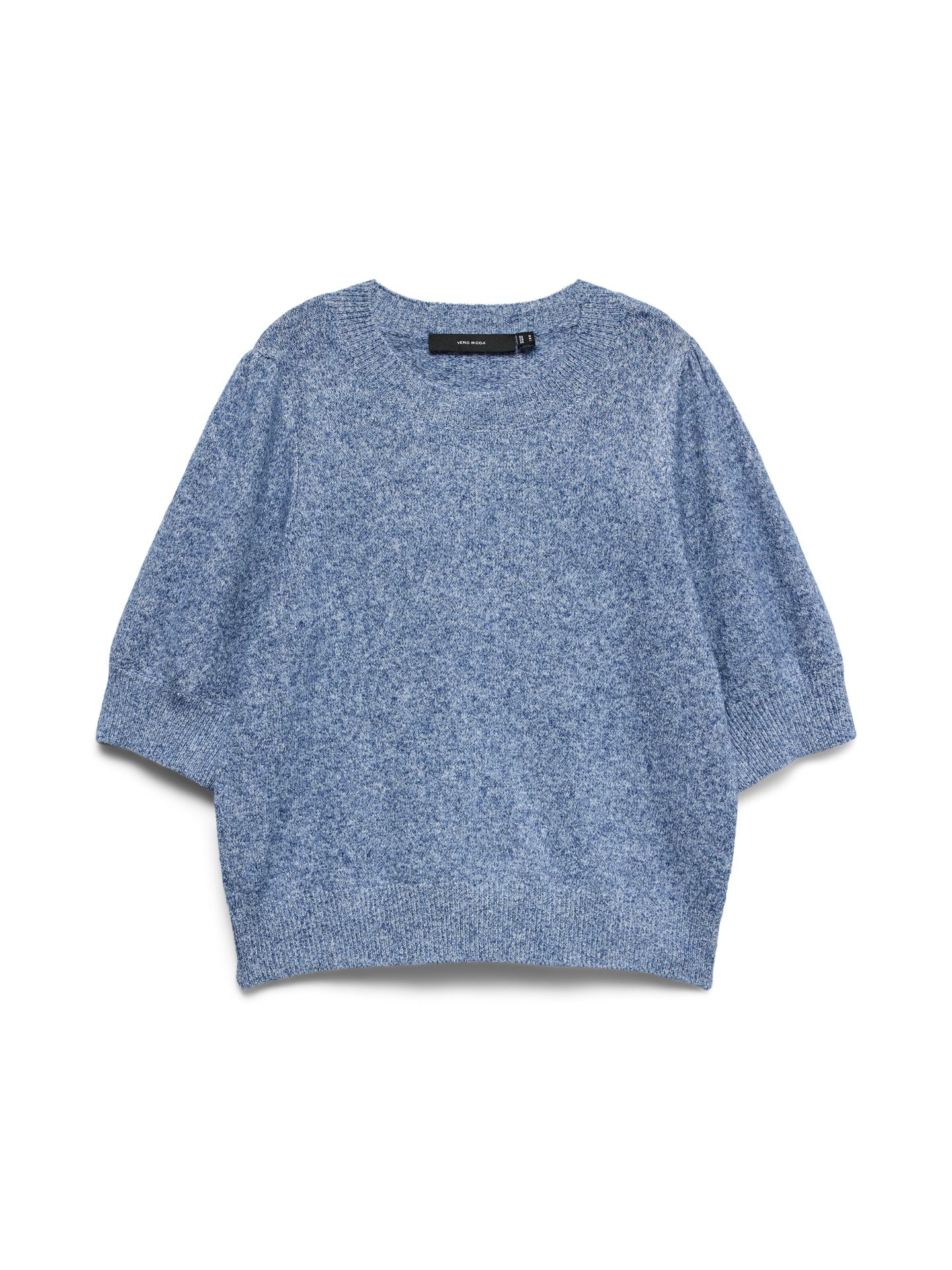 Vero Moda VMDOFFY 2/4 O-NECK PULLOVER GA NOOS Navy Peony/WHITE MELANGE 00107516-EKA26011400003614