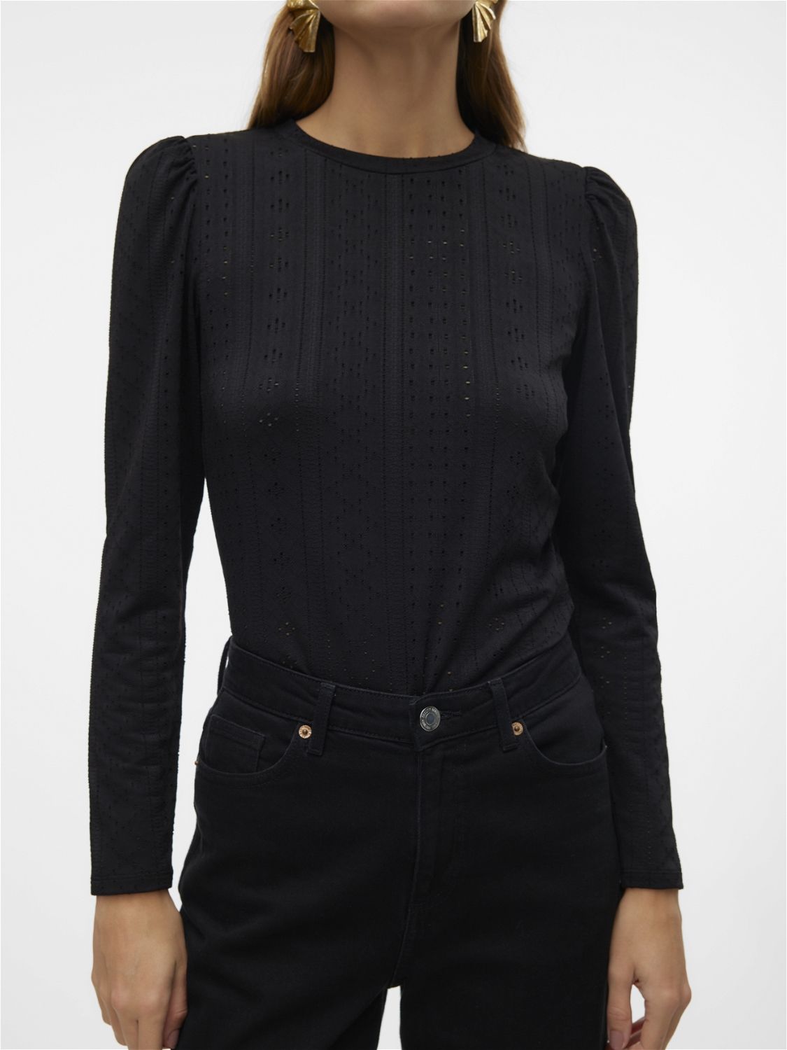 Vero Moda VMBILLI LS TOP JRS BOO Black 2900145619038 Vero Moda VMBILLI LS TOP JRS BOO Black 2900145619038