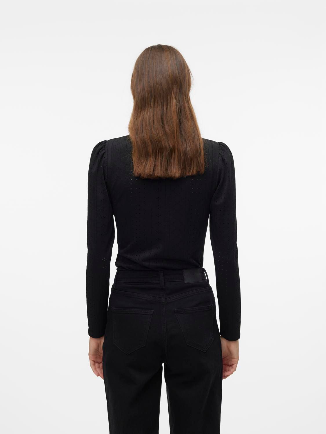 Vero Moda VMBILLI LS TOP JRS BOO Black 2900145619038 Vero Moda VMBILLI LS TOP JRS BOO Black 2900145619038