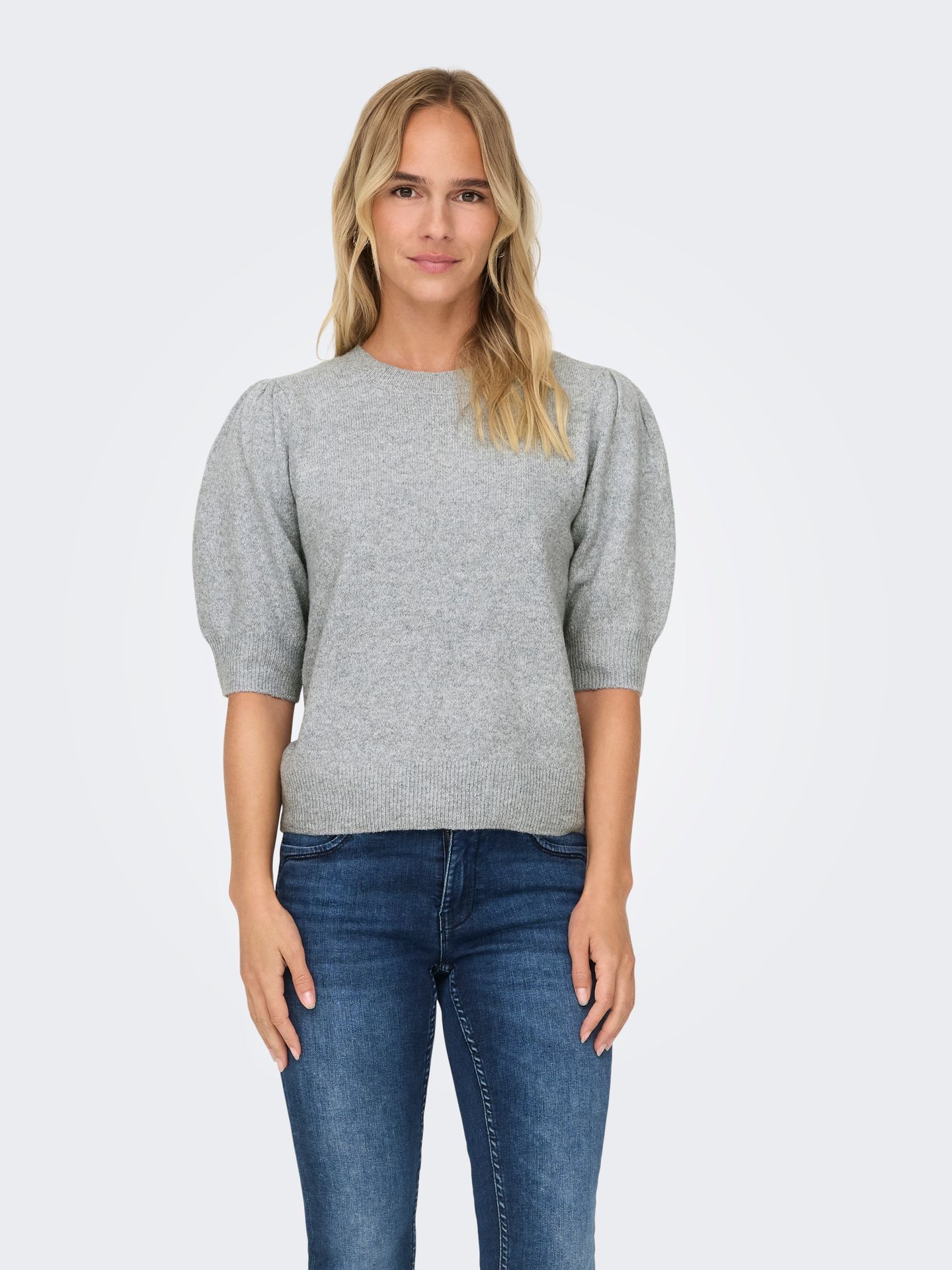 Only ONLRICA LIFE 2/4 PULLOVER KNT NOOS Light Grey Melange 00107518-EKA26011400000326