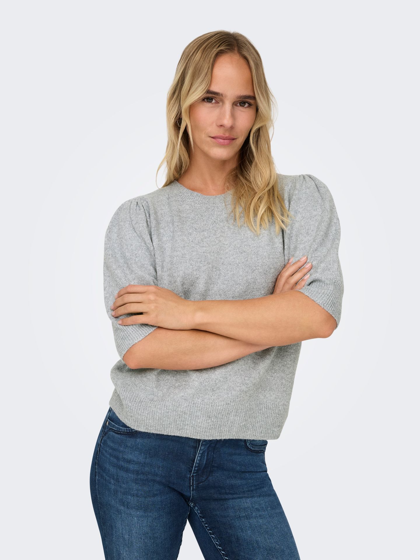 Only ONLRICA LIFE 2/4 PULLOVER KNT NOOS Light Grey Melange 2900158407042 Only ONLRICA LIFE 2/4 PULLOVER KNT NOOS Light Grey Melange 2900158407042