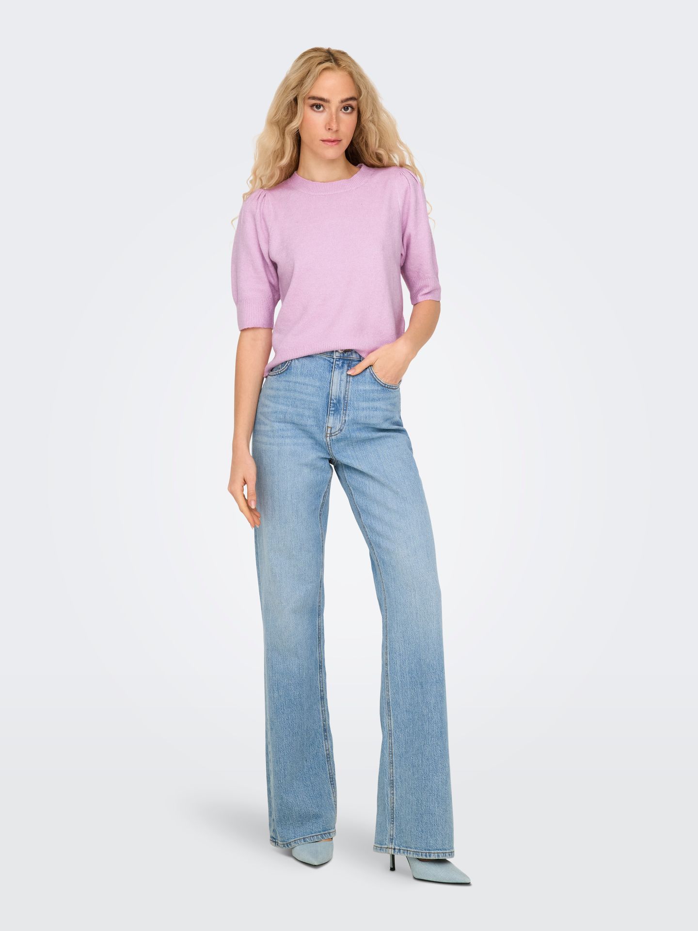 Only ONLRICA LIFE 2/4 PULLOVER KNT NOOS Pastel Lavender/W. Melange 2900154254046 Only ONLRICA LIFE 2/4 PULLOVER KNT NOOS Pastel Lavender/W. Melange 2900154254046