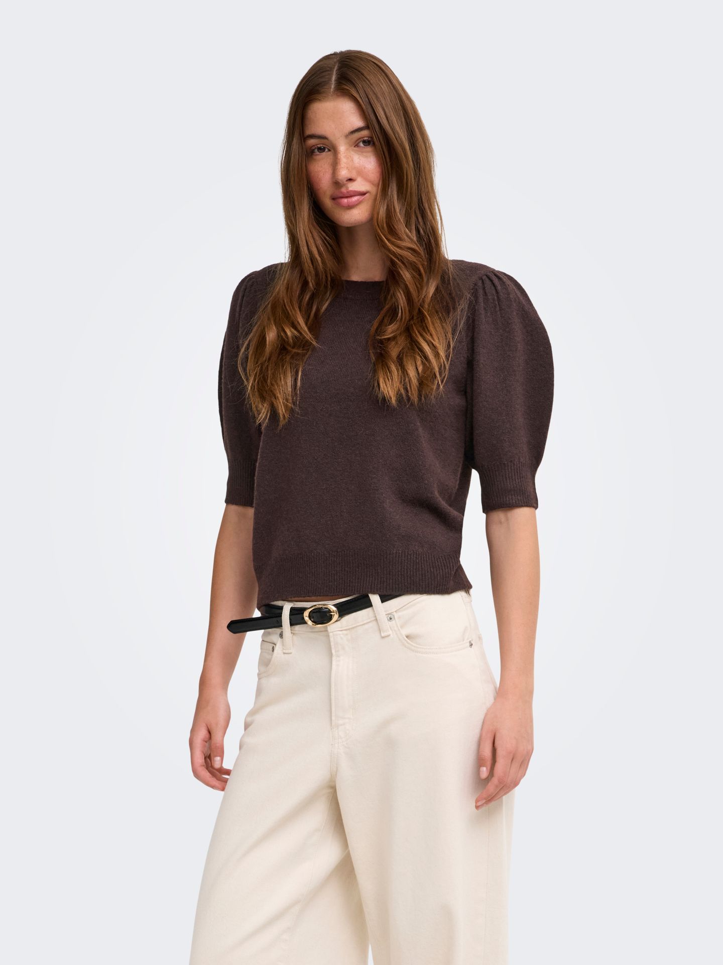 Only ONLRICA LIFE 2/4 PULLOVER KNT NOOS Chocolate Torte/Melange 00107518-EKA26011400003623